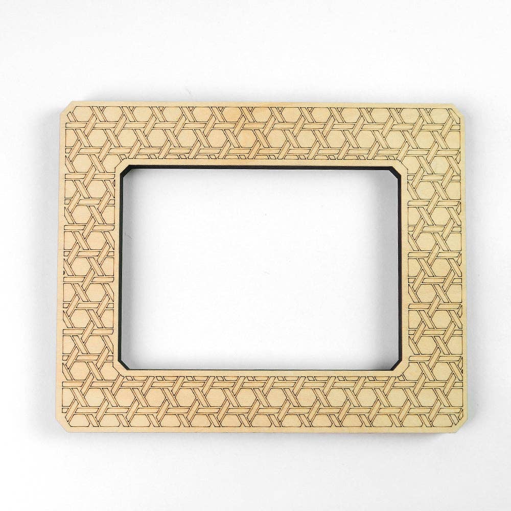 Rattan Rectangle Needlepoint Stretcher Frame