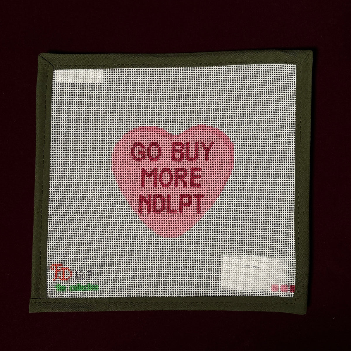 Real Valentine- Buy NDLPT-Needlepoint Canvas-The Collection Designs-The Pepper Pot Barrington, IL