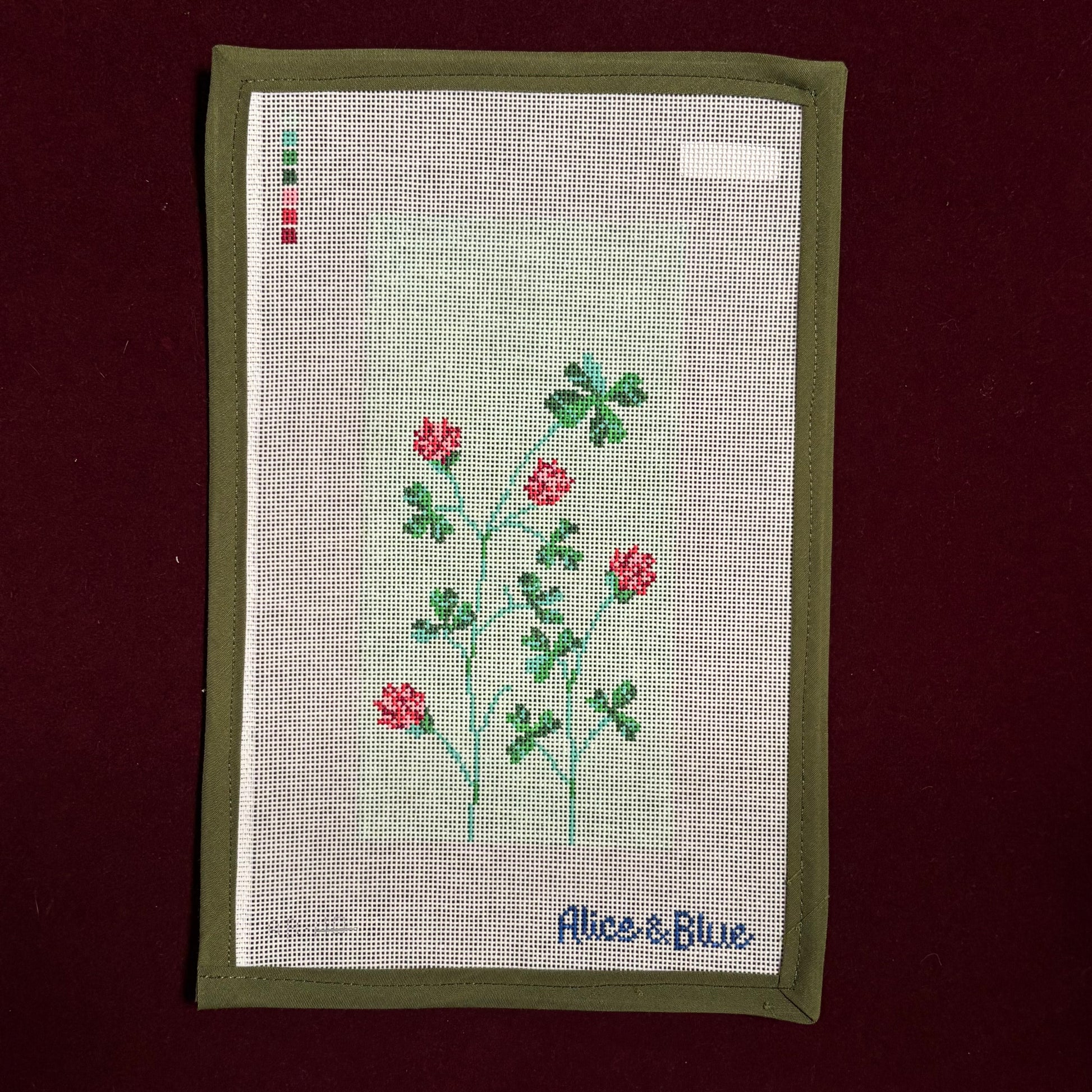 Red Clover Glasses Case-Canvas-Alice & Blue-The Pepper Pot