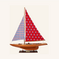 Regatta Plaid Sails with Sailboat-Needlepoint Canvas-Wisteria Designs-The Pepper Pot Barrington, IL