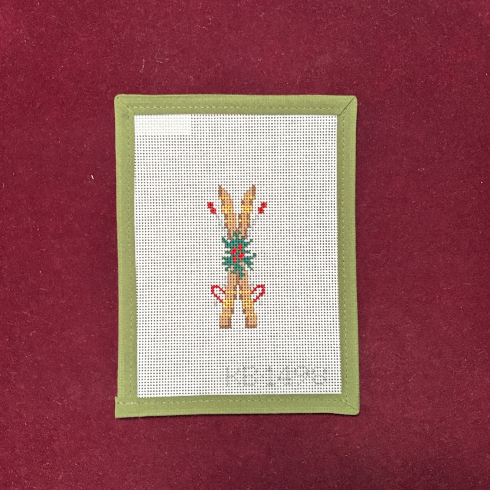 Retro Skis-Needlepoint Canvas-Bradley Needlepoint-The Pepper Pot Barrington, IL