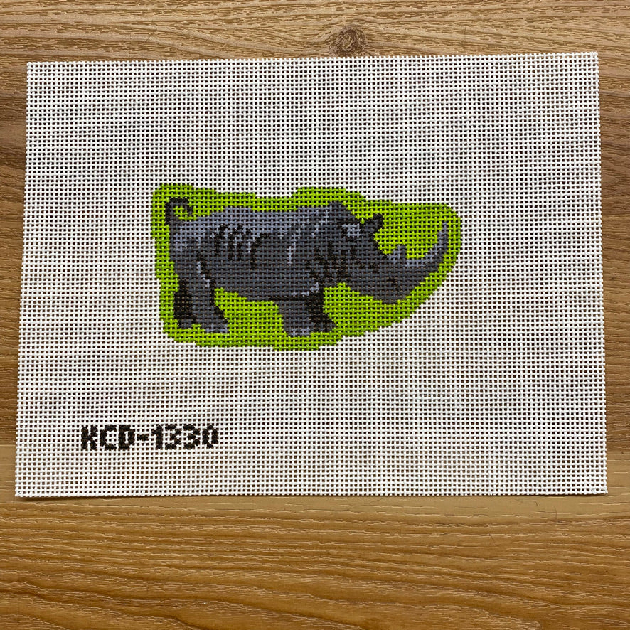 Rhino August Trunk Show-Needlepoint Canvas-KCN Designers-The Pepper Pot Barrington, IL
