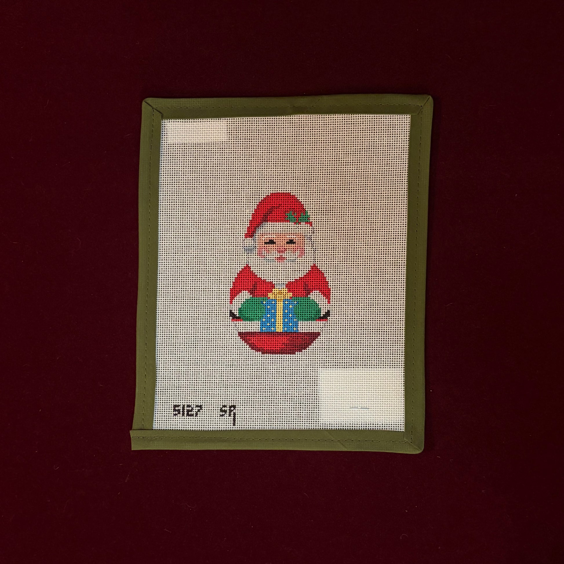 Roly Poly Santa-Canvas-Susan Roberts-The Pepper Pot