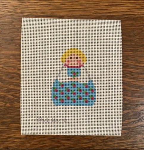 Rosebud Angel August Trunk Show-Needlepoint Canvas-KCN Designers-The Pepper Pot Barrington, IL
