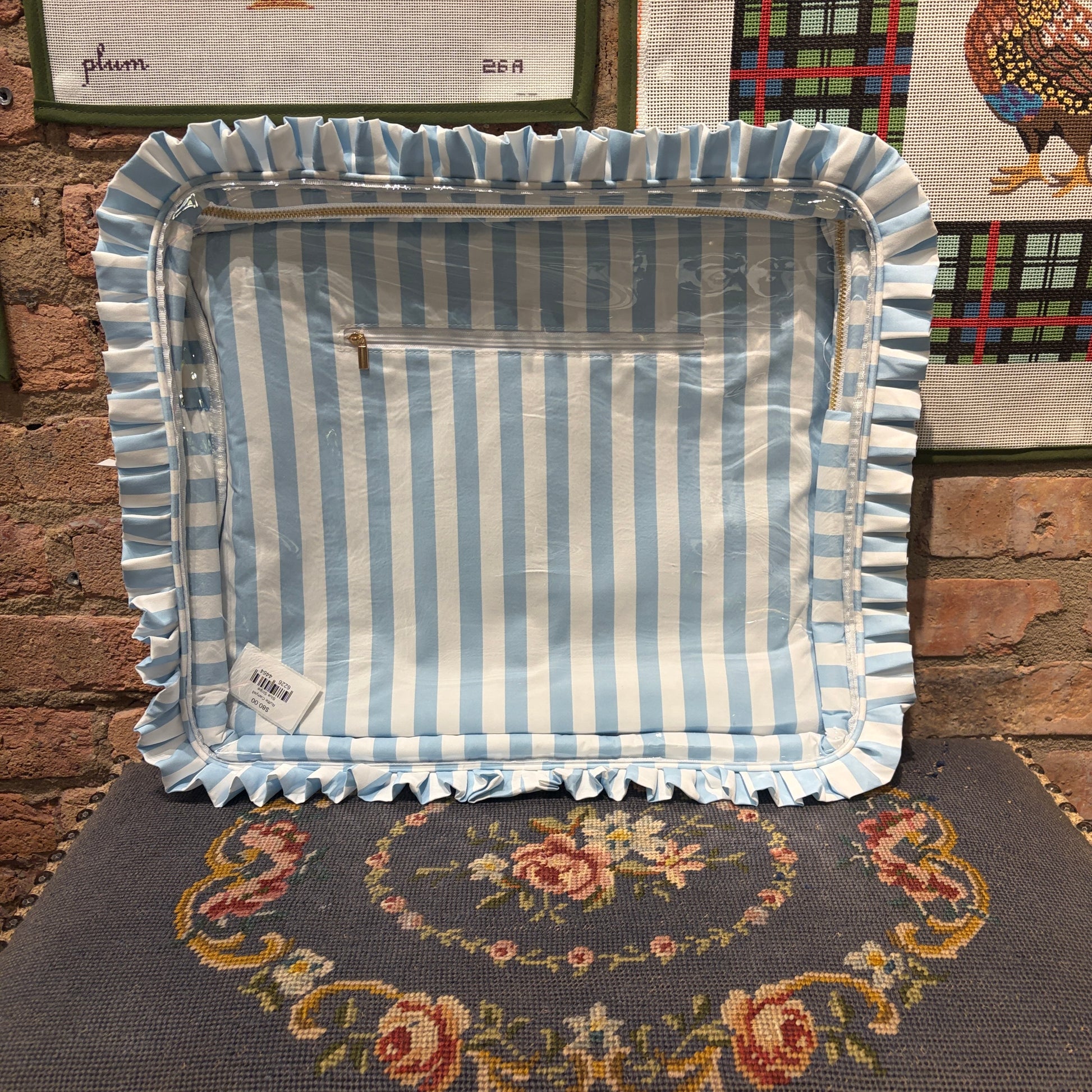 Ruffle Carryall-Bags-Magnolia Needlepoint-The Pepper Pot