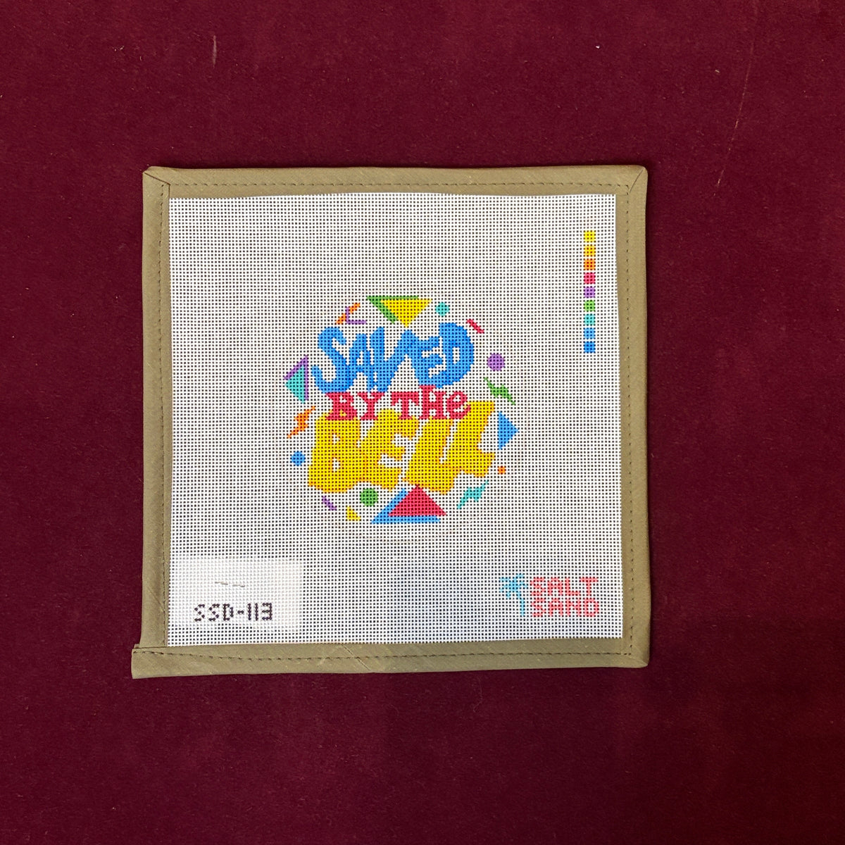Saved by The Bell-Needlepoint Canvas-Salt + Sand Designs-The Pepper Pot Barrington, IL