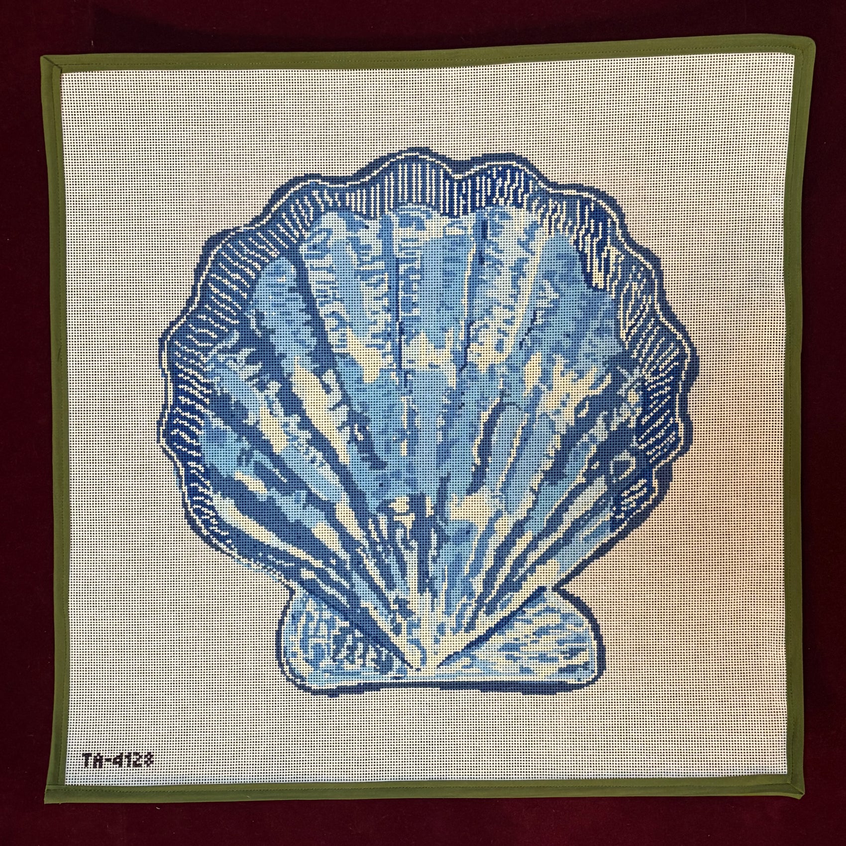 Scallop Canvas - Blue-Canvas-Thorn Alexander-The Pepper Pot