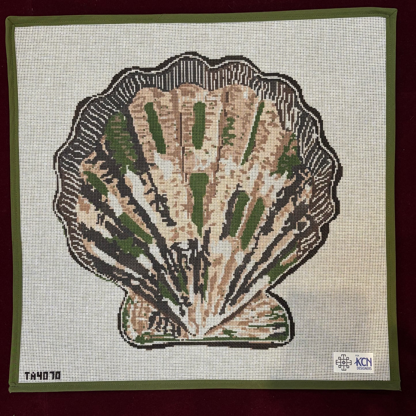Scallop Canvas - Brown-Canvas-Thorn Alexander-The Pepper Pot