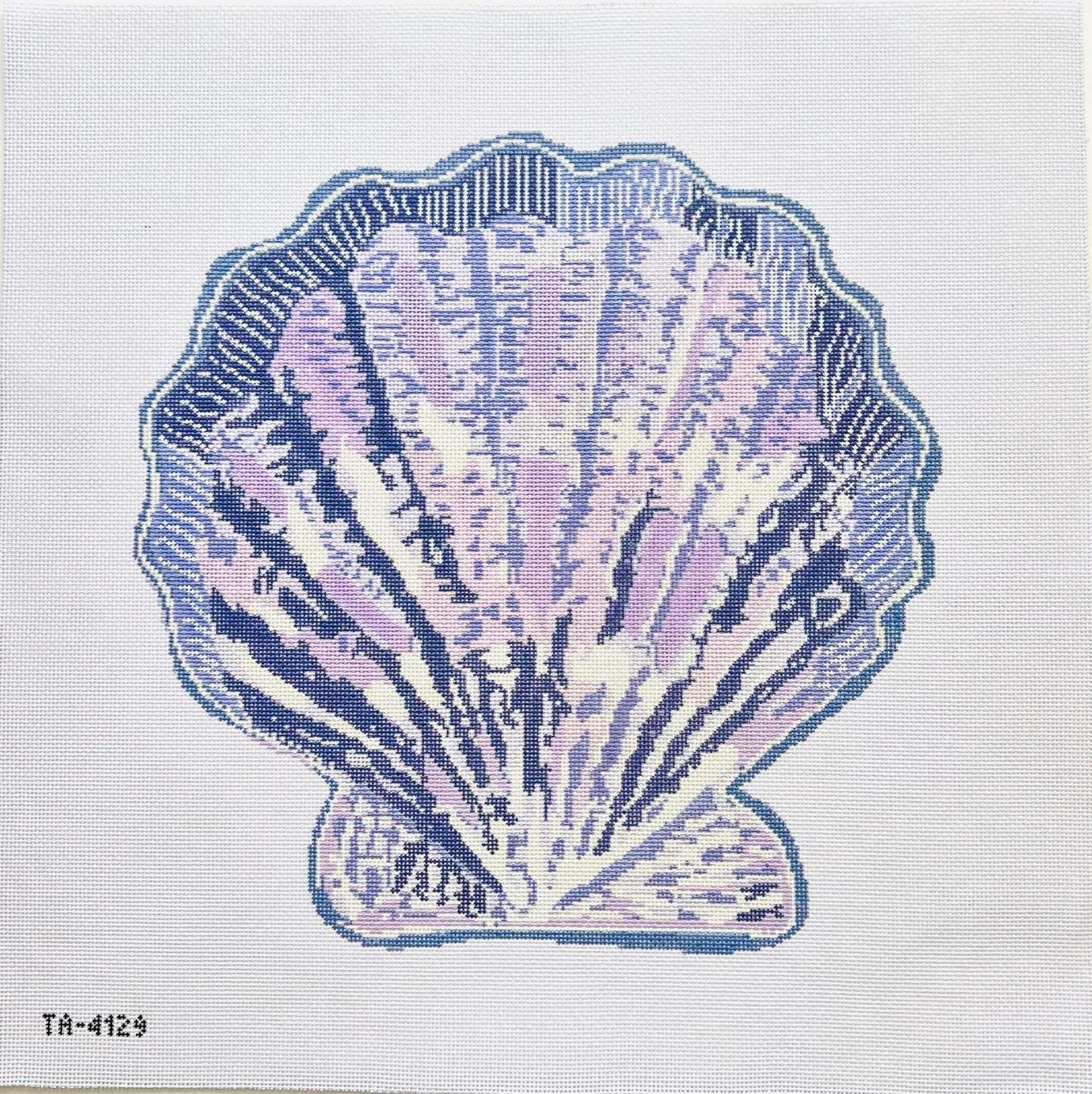 Scallop Canvas (Lavender) August Trunk Show-Needlepoint Canvas-KCN Designers-The Pepper Pot Barrington, IL