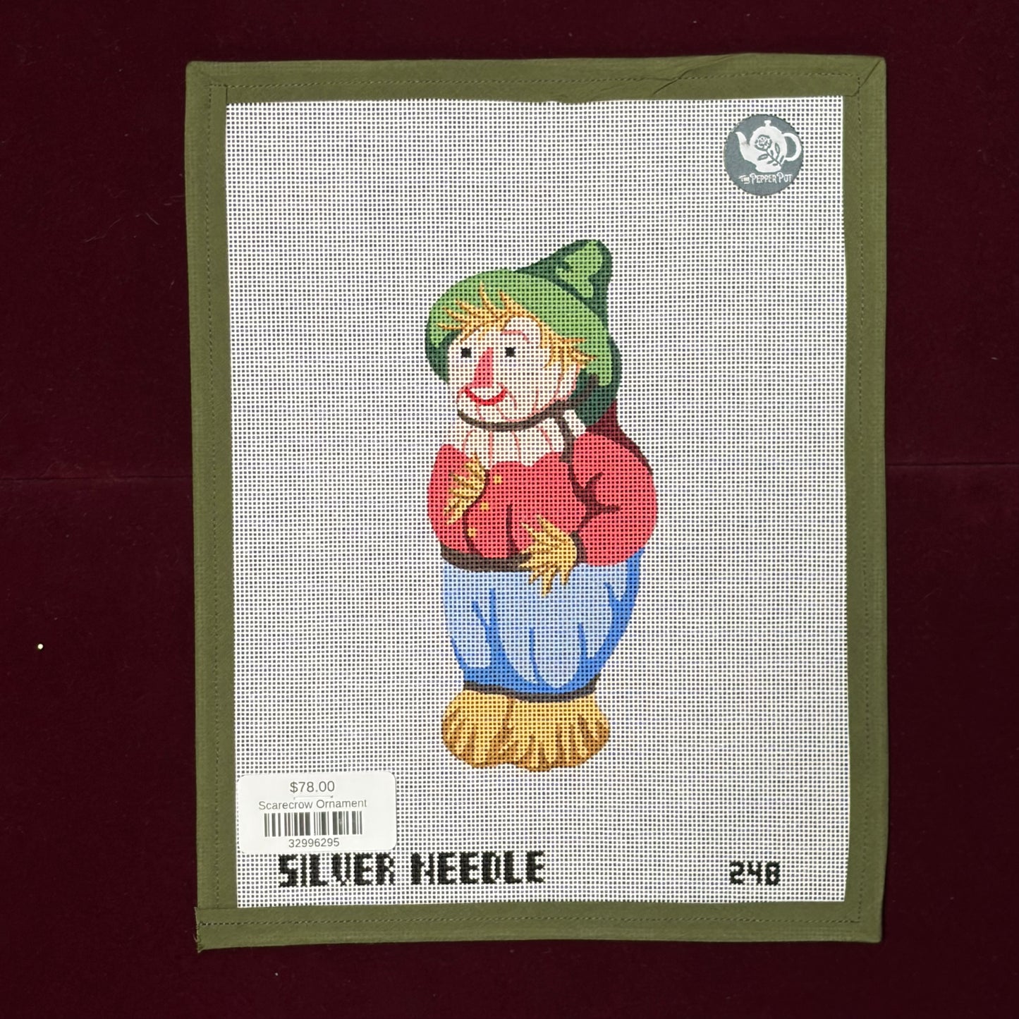 Scarecrow Ornament-Canvas-Silver Needle-The Pepper Pot