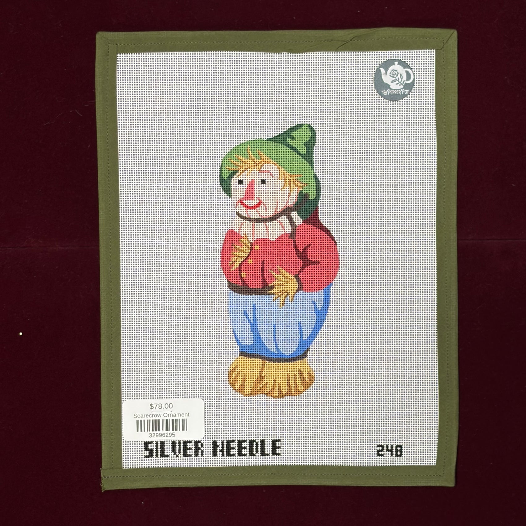 Scarecrow Ornament-Canvas-Silver Needle-The Pepper Pot