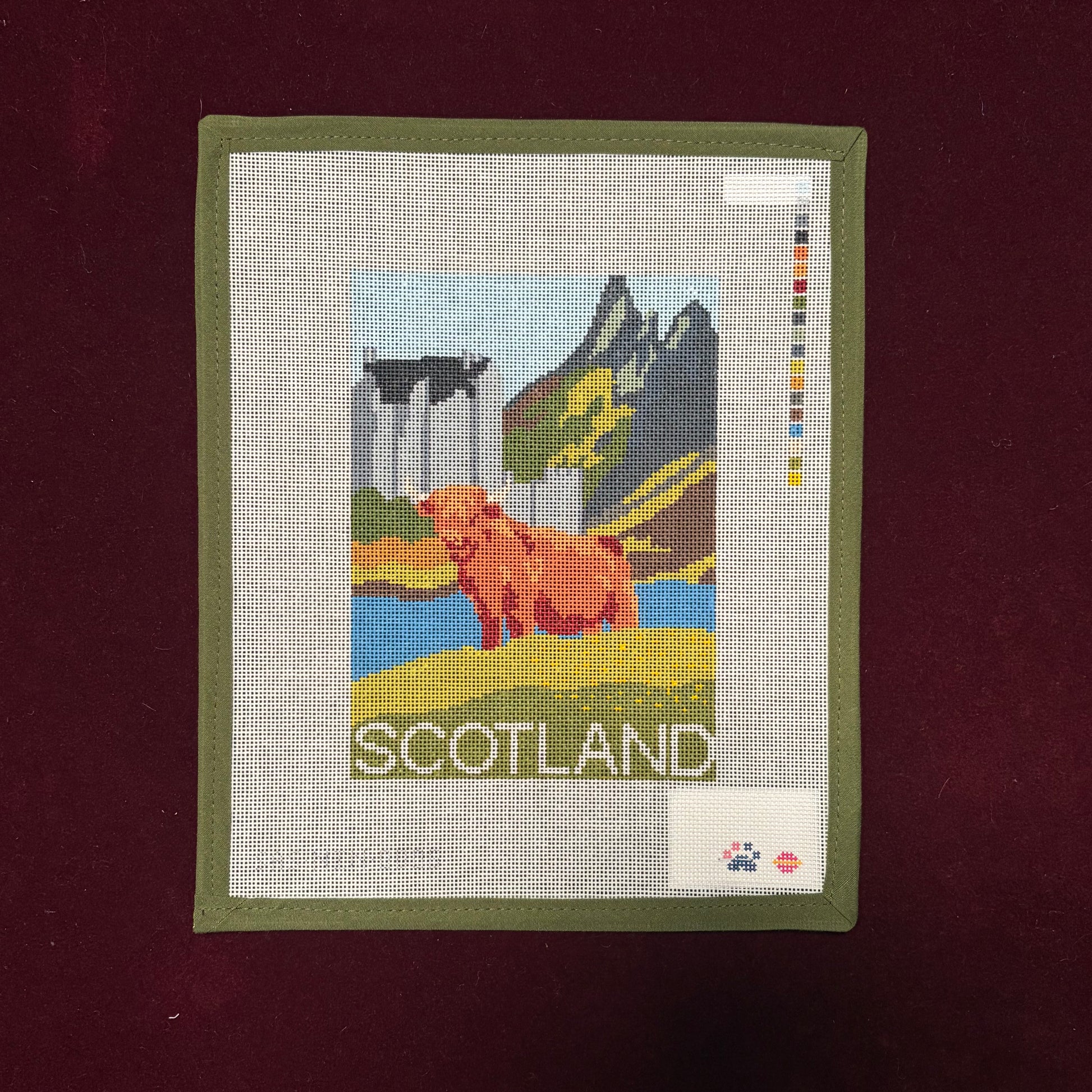 Scotland Postcard-Canvas-Saturnalia Stitching-The Pepper Pot