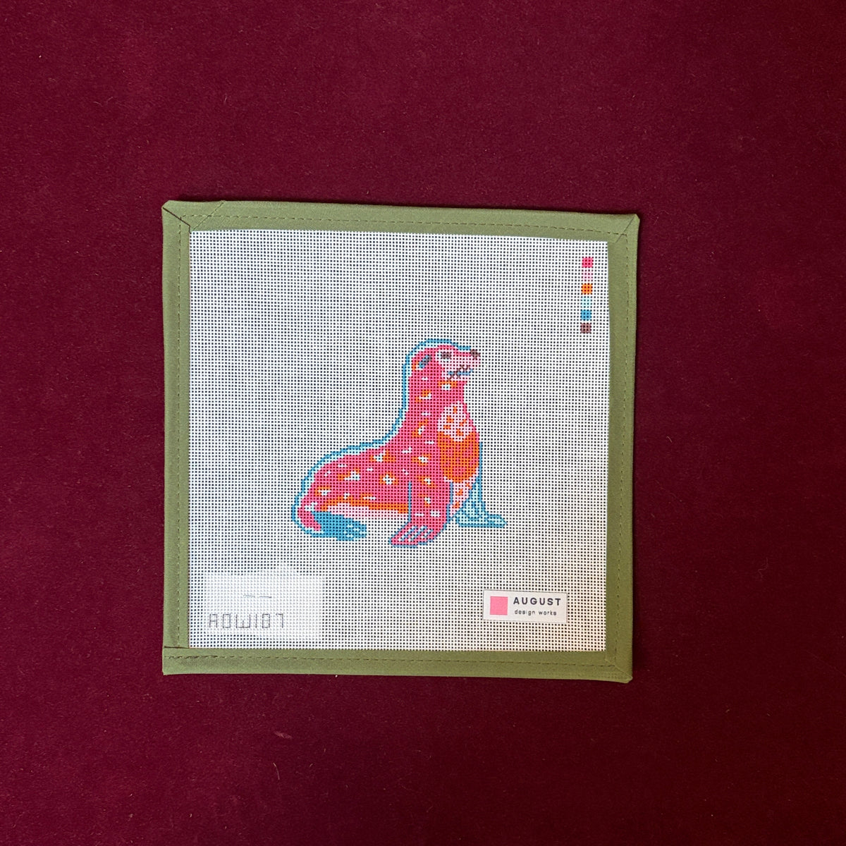 Sea Lion-Needlepoint Canvas-August Design Works-The Pepper Pot Barrington, IL