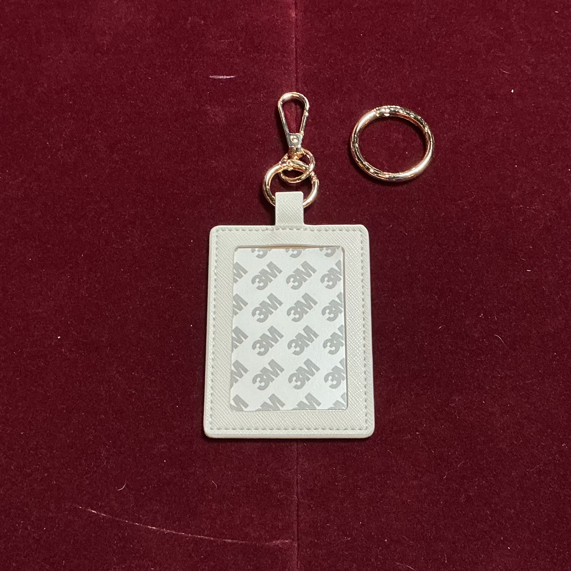 Self-Finishing Leather Charm (Rectangle) white-Accessories-Love MHB-The Pepper Pot