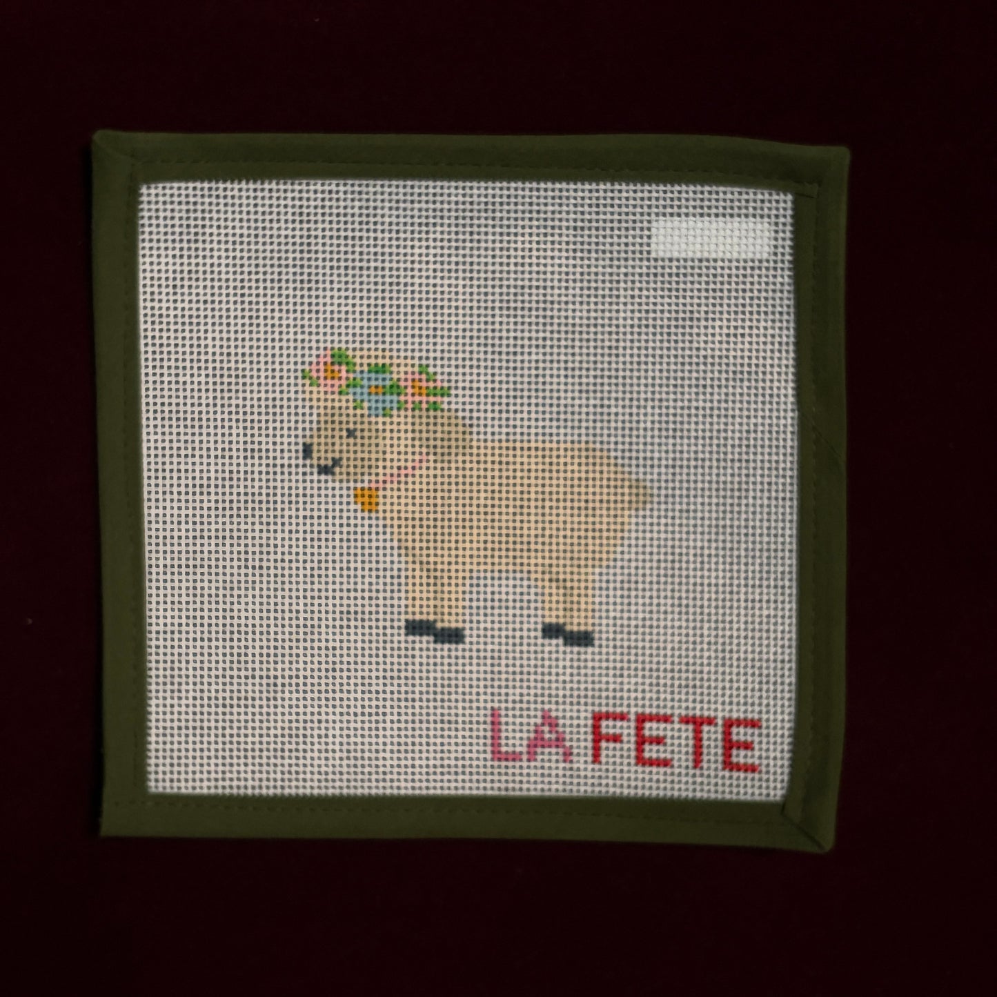 Sheep-Needlepoint Canvas-La Fete-The Pepper Pot Barrington, IL