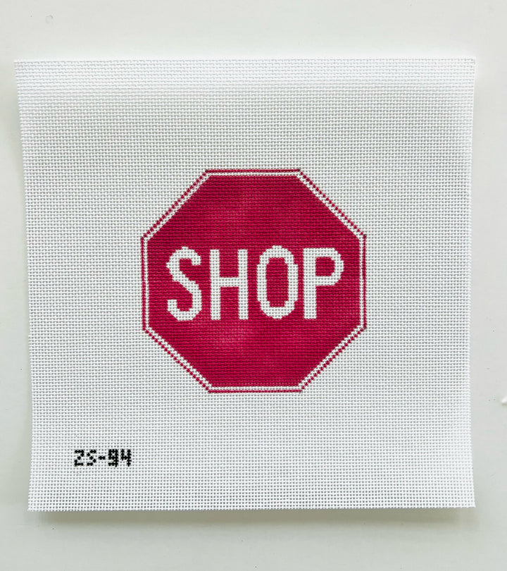Shop Sign August Trunk Show-Needlepoint Canvas-KCN Designers-The Pepper Pot Barrington, IL