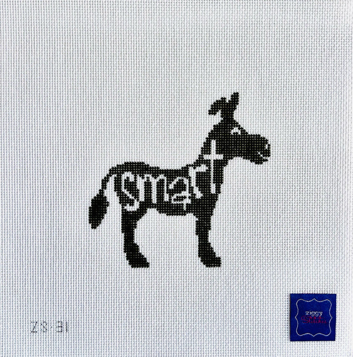 Smart Ass August Trunk Show-Needlepoint Canvas-KCN Designers-The Pepper Pot Barrington, IL