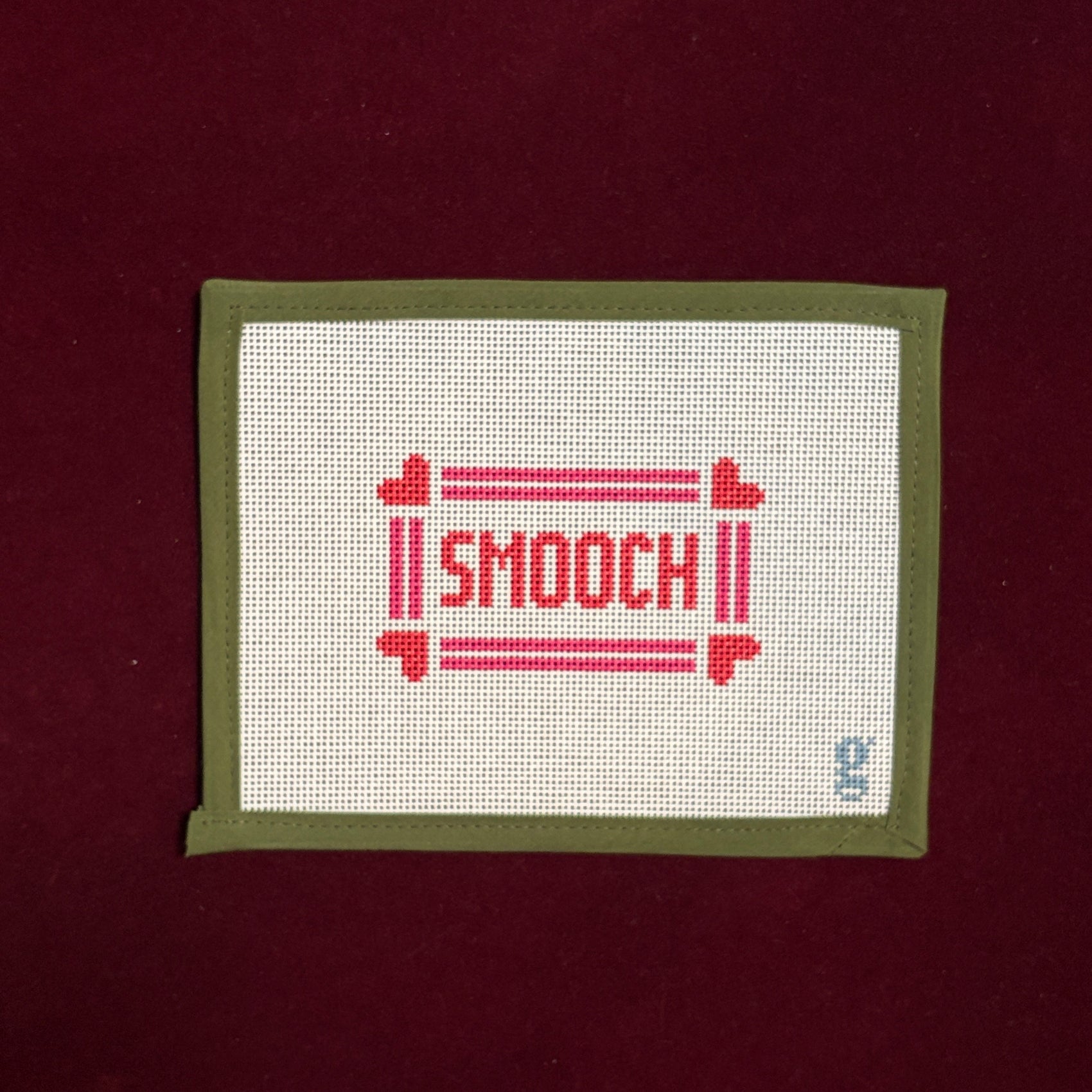 Smooch-Needlepoint Canvas-Goodpoint Needlepoint-The Pepper Pot Barrington, IL