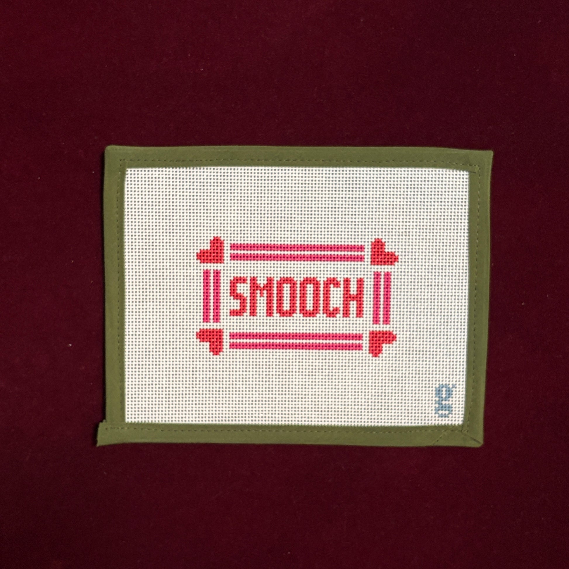 Smooch-Needlepoint Canvas-Goodpoint Needlepoint-The Pepper Pot Barrington, IL