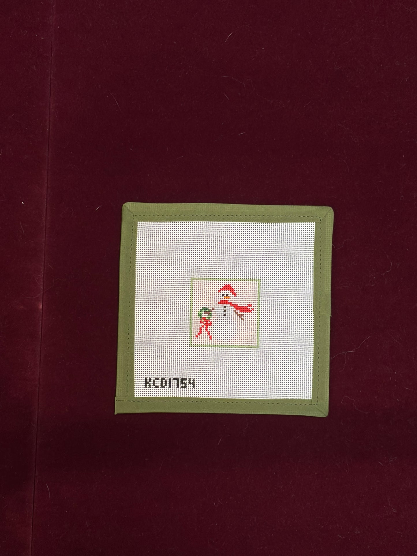 Snowman Square-Canvas-KCN Designers-The Pepper Pot