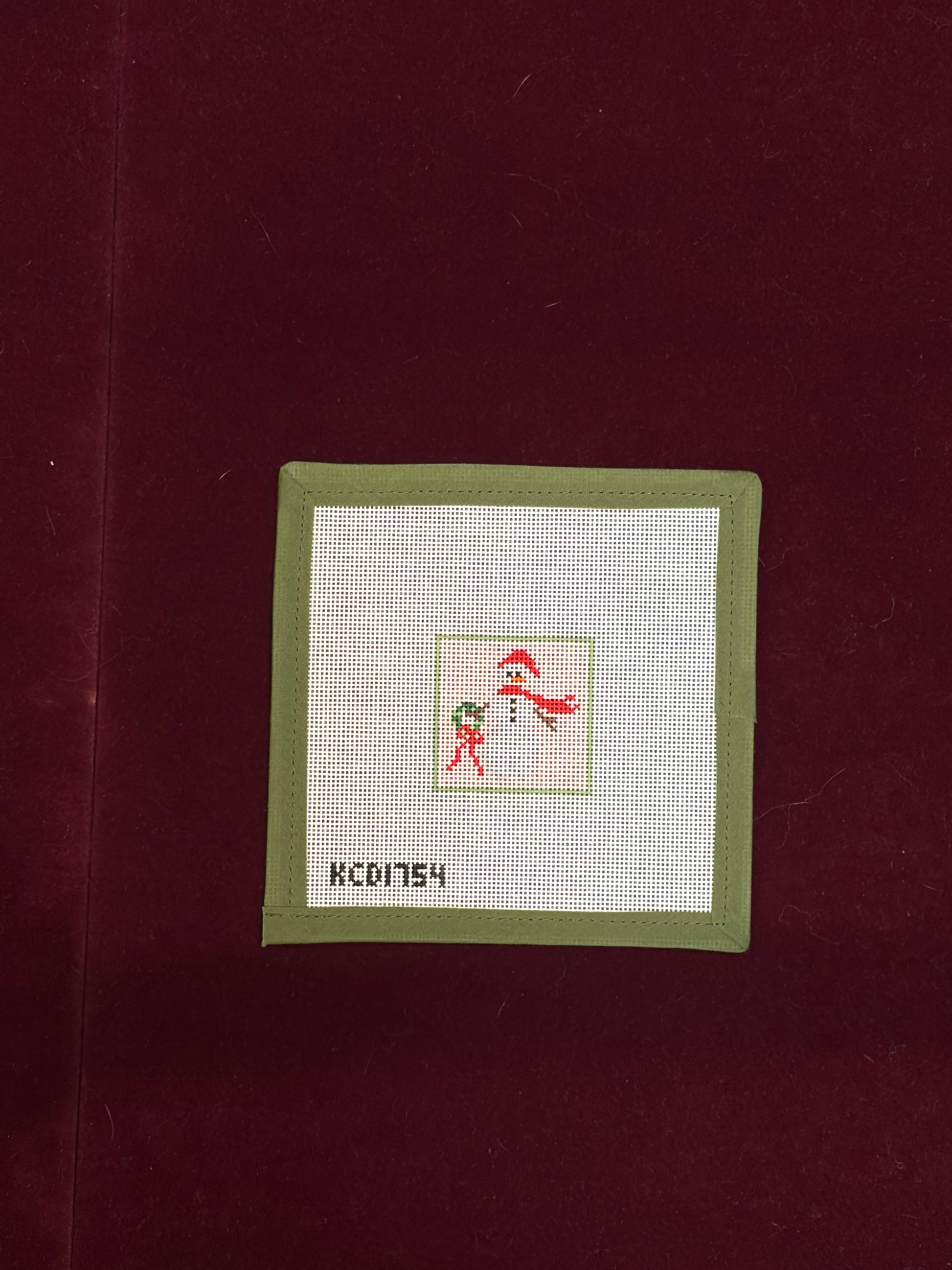 Snowman Square-Canvas-KCN Designers-The Pepper Pot