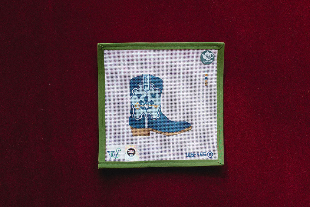 Sorority Boots - Kappa Kappa Gamma-Canvas-Wipstitch-The Pepper Pot