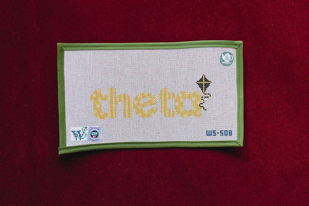 Sorority Dots - Kappa Alpha Theta-Canvas-Wipstitch-The Pepper Pot