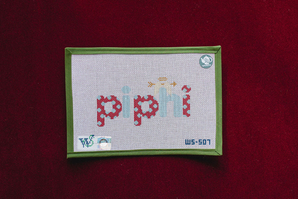 Sorority Dots - Pi Beta Phi-Canvas-Wipstitch-The Pepper Pot
