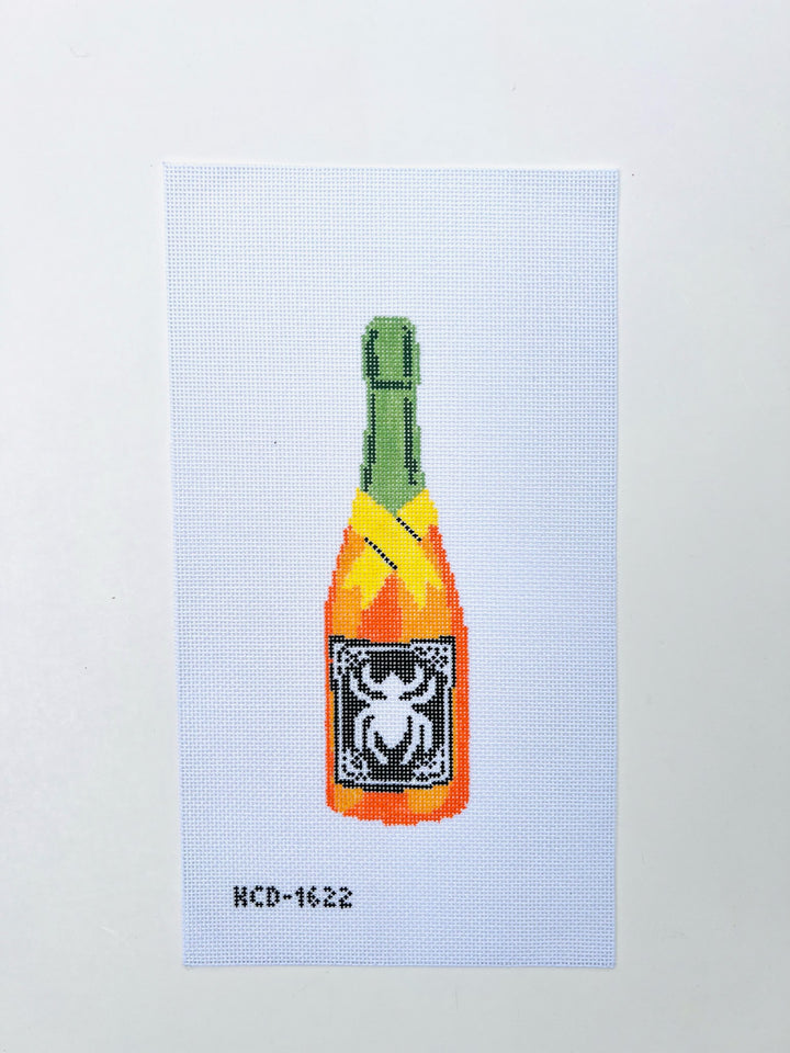 Spider Bottle Canvas August Trunk Show-Needlepoint Canvas-KCN Designers-The Pepper Pot Barrington, IL