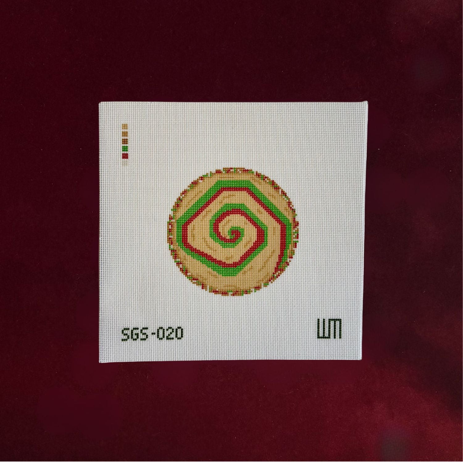 Spiral Sprinkle Cookie Round May Trunk Show-Canvas-Spring Gate Stitchery-The Pepper Pot