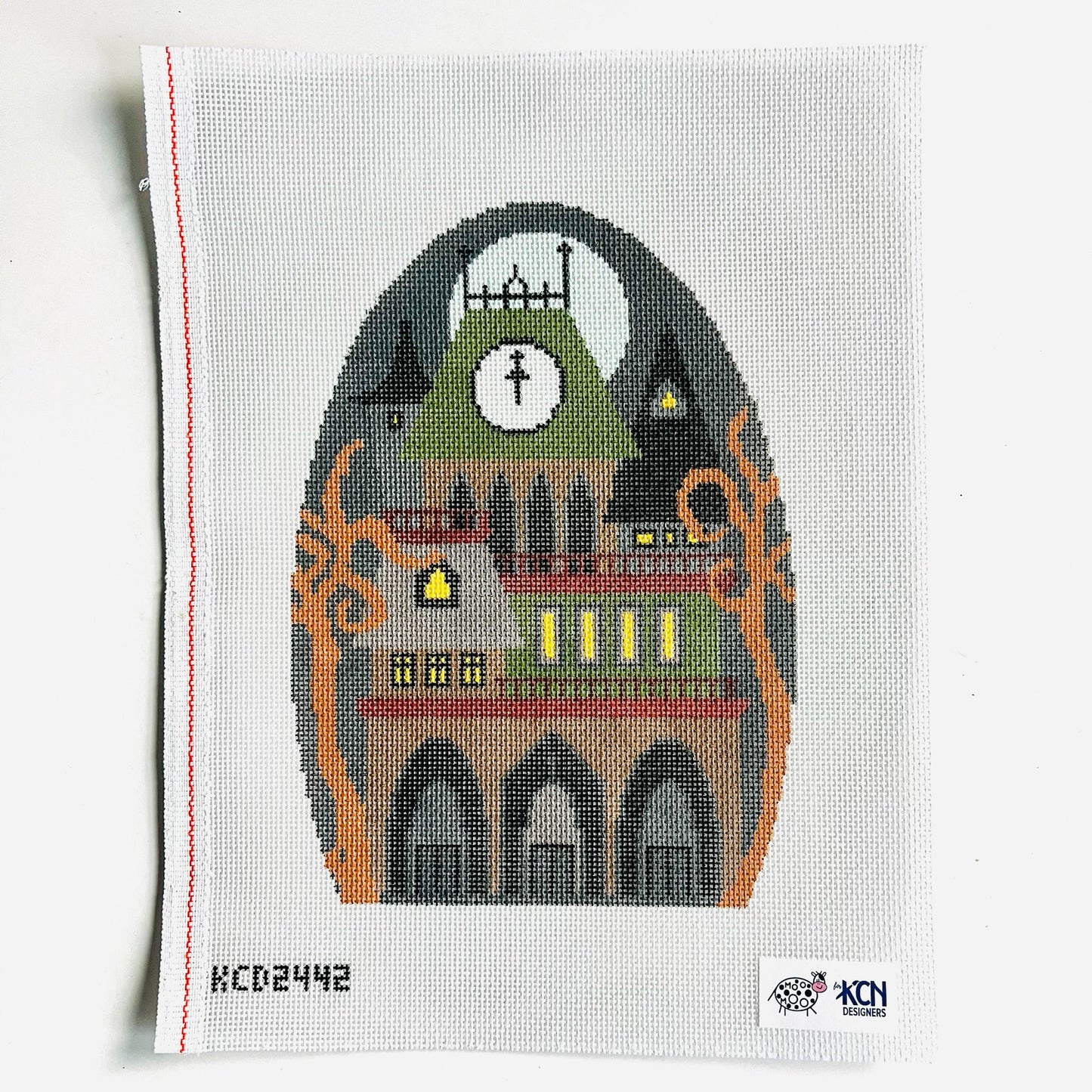 Spooky Mansion August Trunk Show-Needlepoint Canvas-KCN Designers-The Pepper Pot Barrington, IL