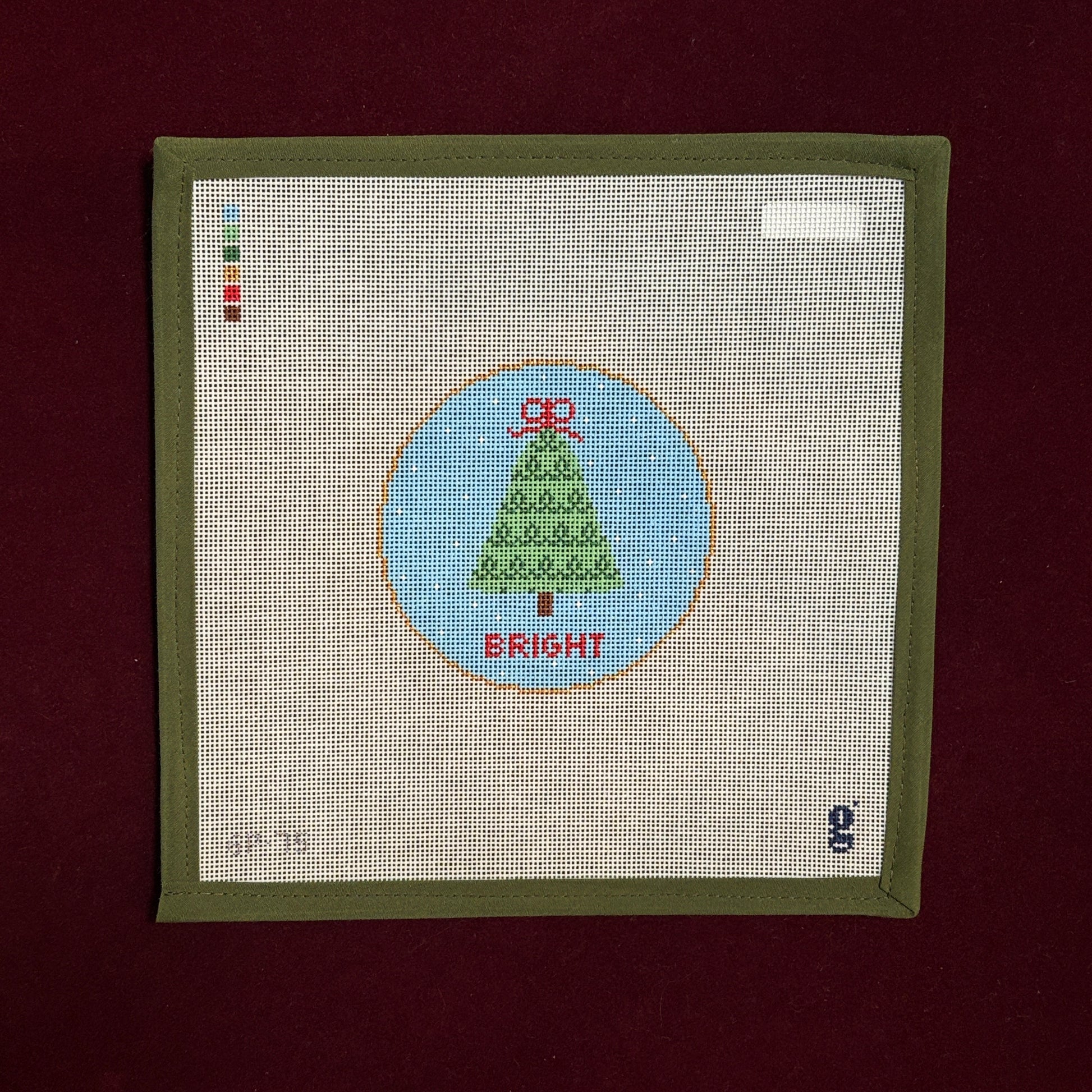 Squiggle Tree-Needlepoint Canvas-Goodpoint Needlepoint-The Pepper Pot Barrington, IL