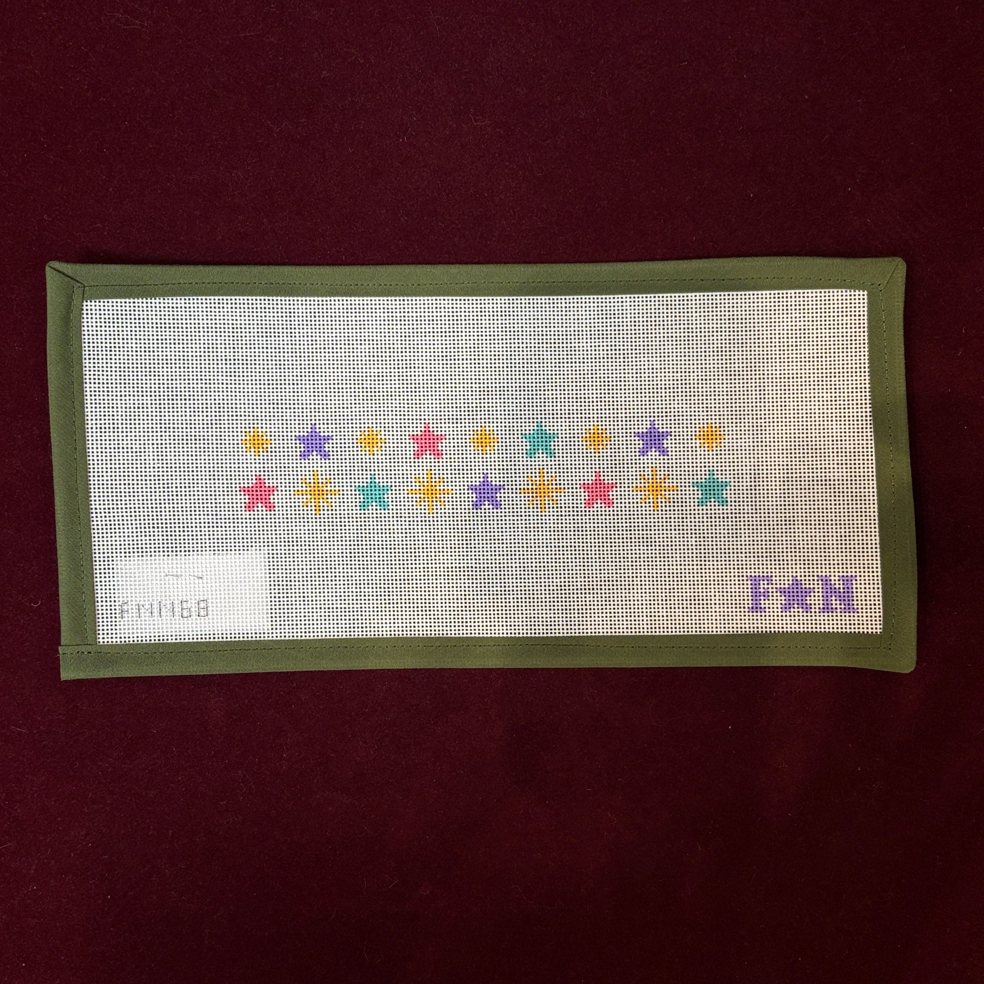 Star Burst Key Fob-Needlepoint Canvas-Friday Night Needlepoint-The Pepper Pot Barrington, IL