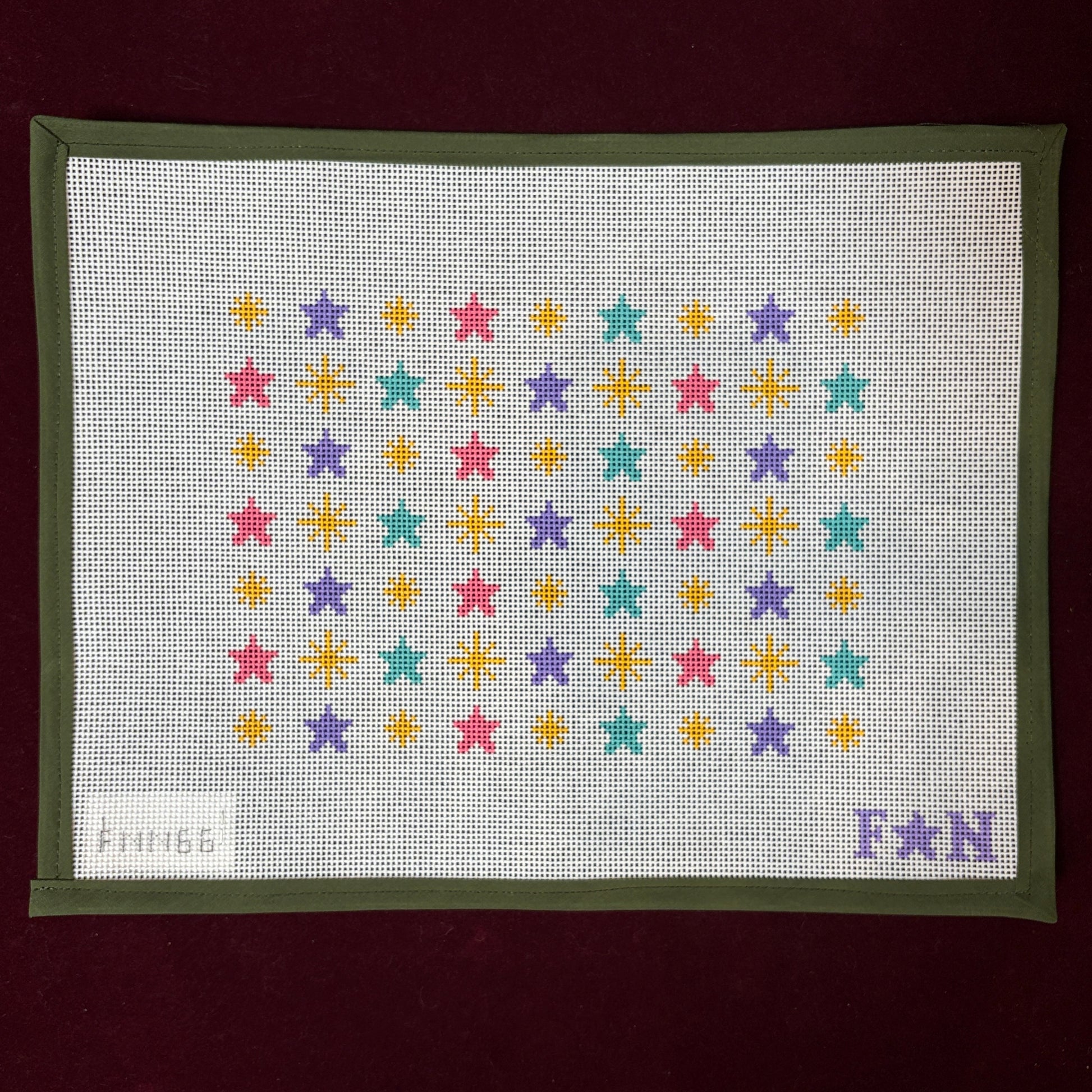 Star Burst Large Tray Insert-Needlepoint Canvas-Friday Night Needlepoint-The Pepper Pot Barrington, IL