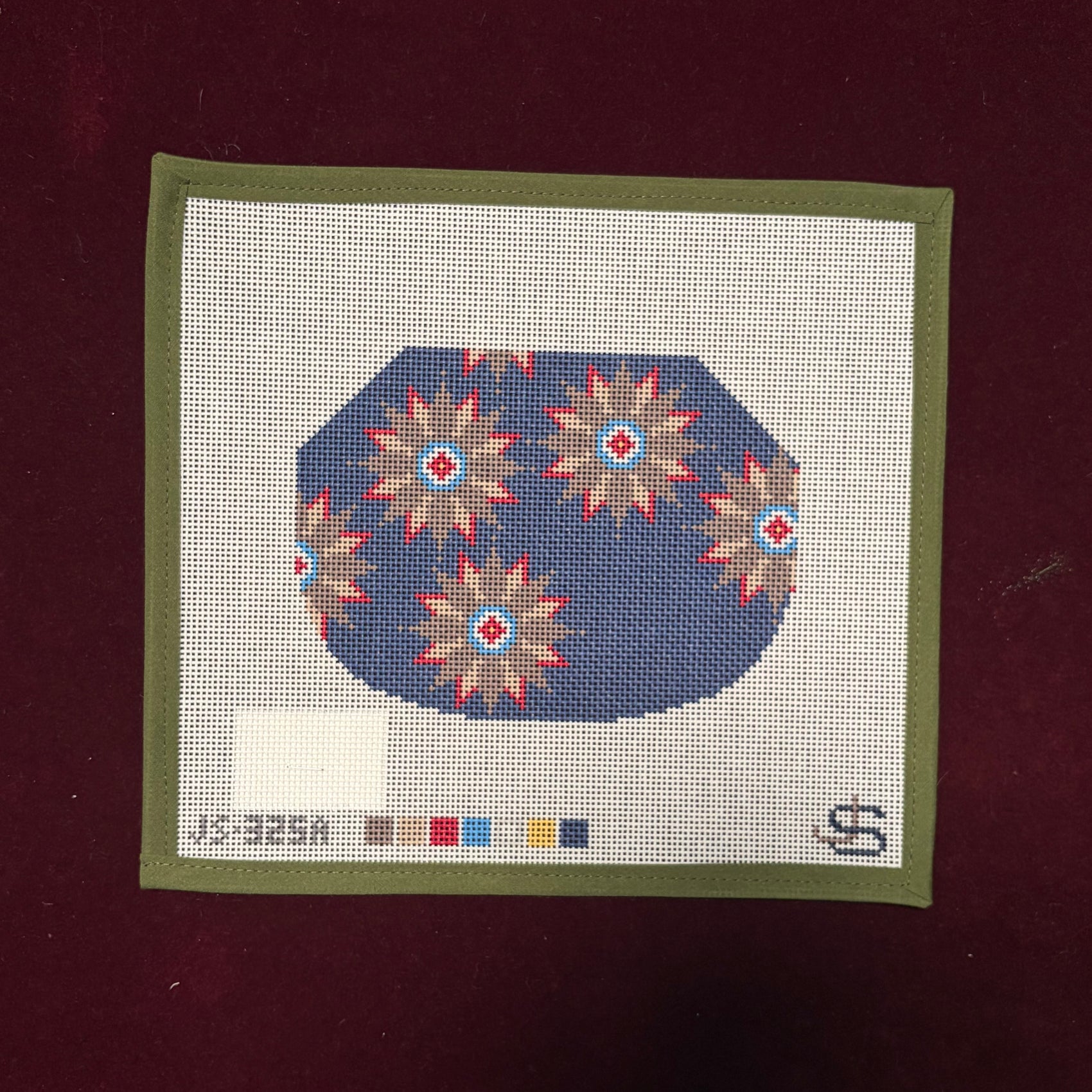 Star Kiss Lock Bag, Red Blue Brown-Canvas-Jeni Sandberg-The Pepper Pot