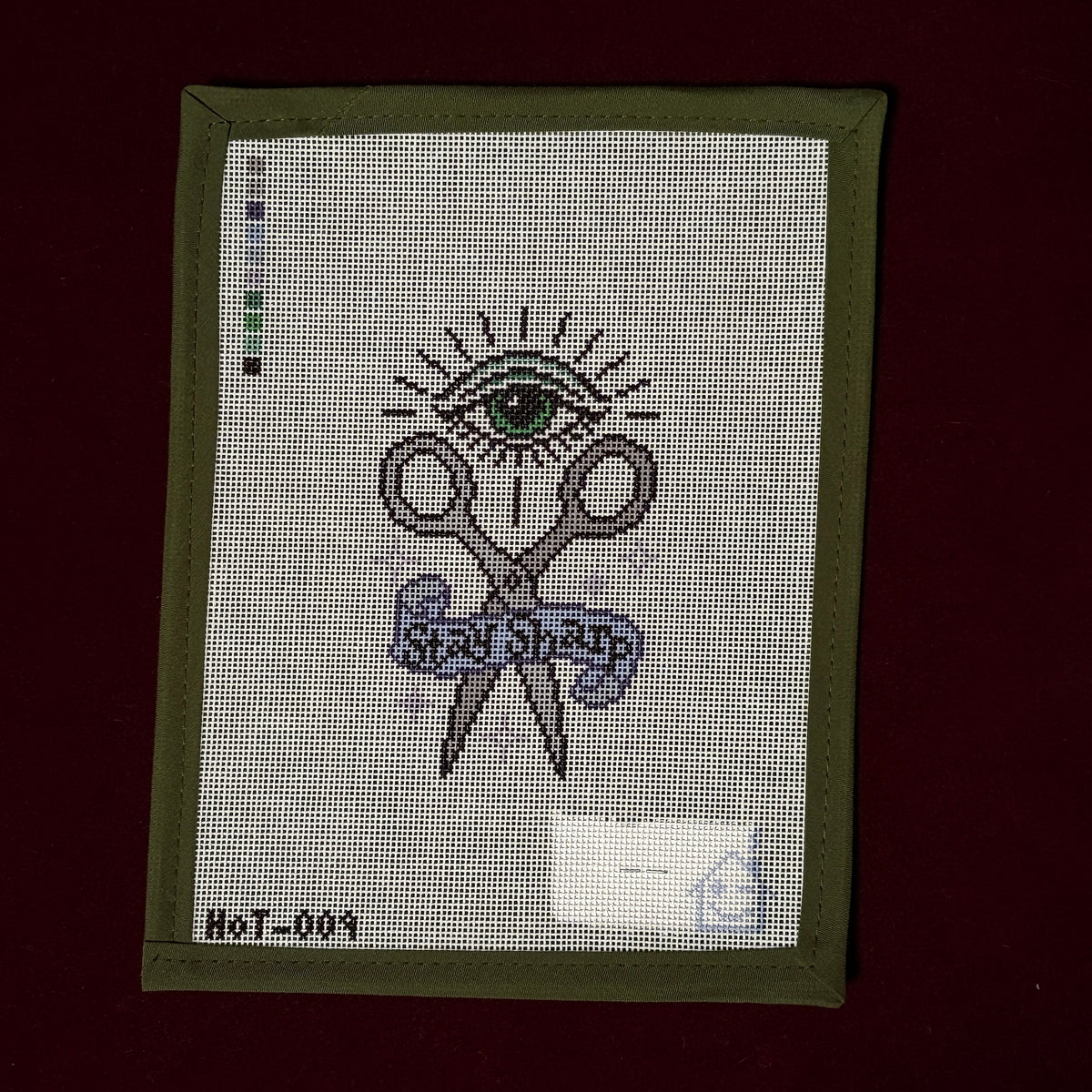 Stay Sharp Scissors-Needlepoint Canvas-Haus of Toots-The Pepper Pot Barrington, IL