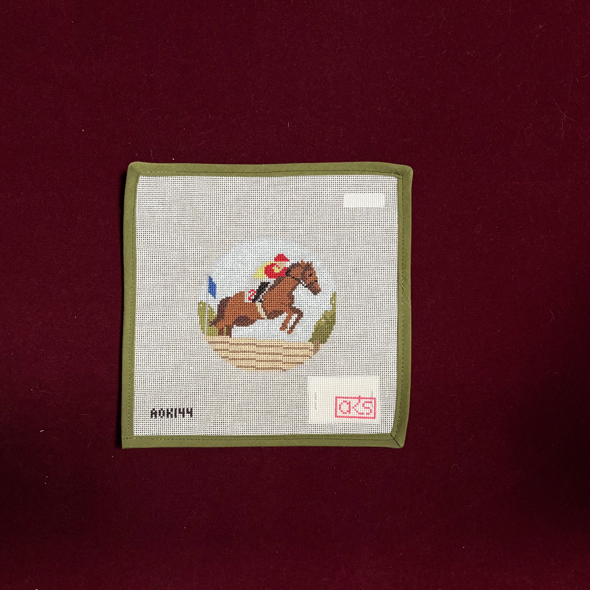 Steeplechase Round-Canvas-Ann Kaye Studio-The Pepper Pot