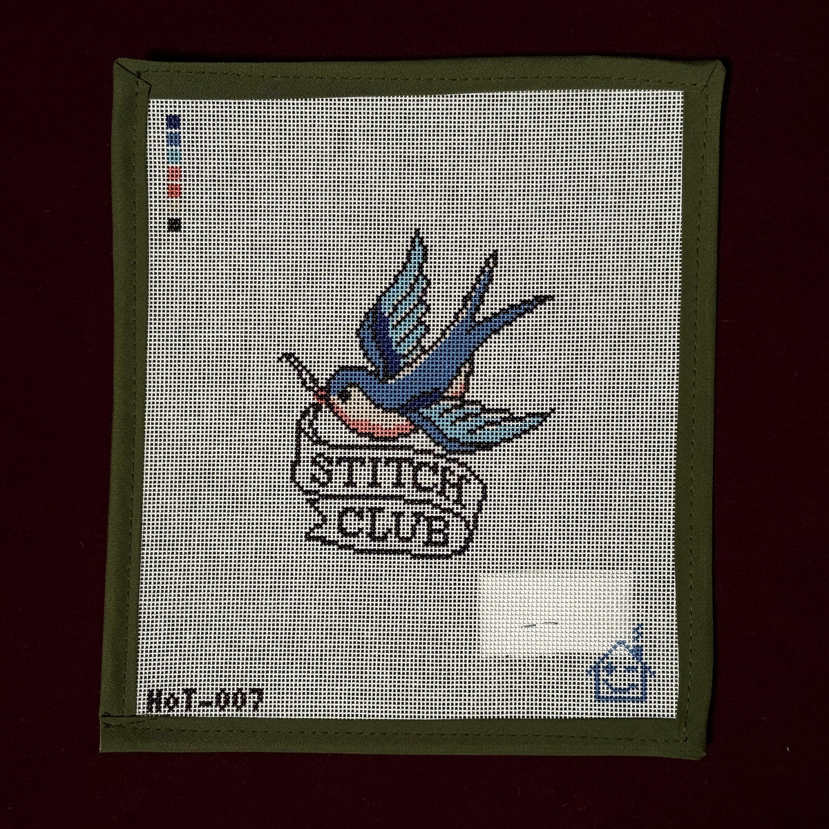 Stitch Club Sparrow-Needlepoint Canvas-Haus of Toots-The Pepper Pot Barrington, IL