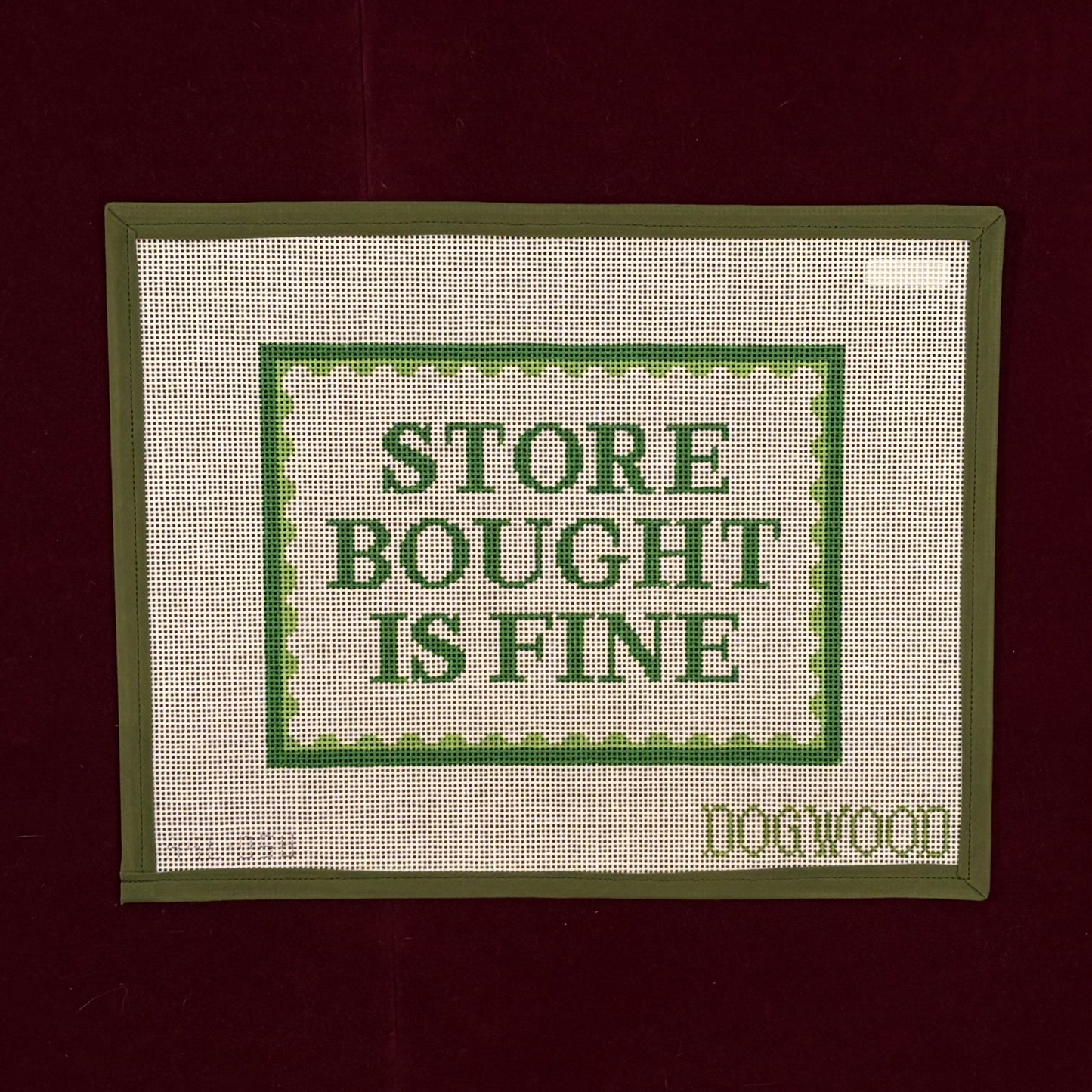 Store Bought Is Fine-Canvas-Dogwood Needlepoint-The Pepper Pot