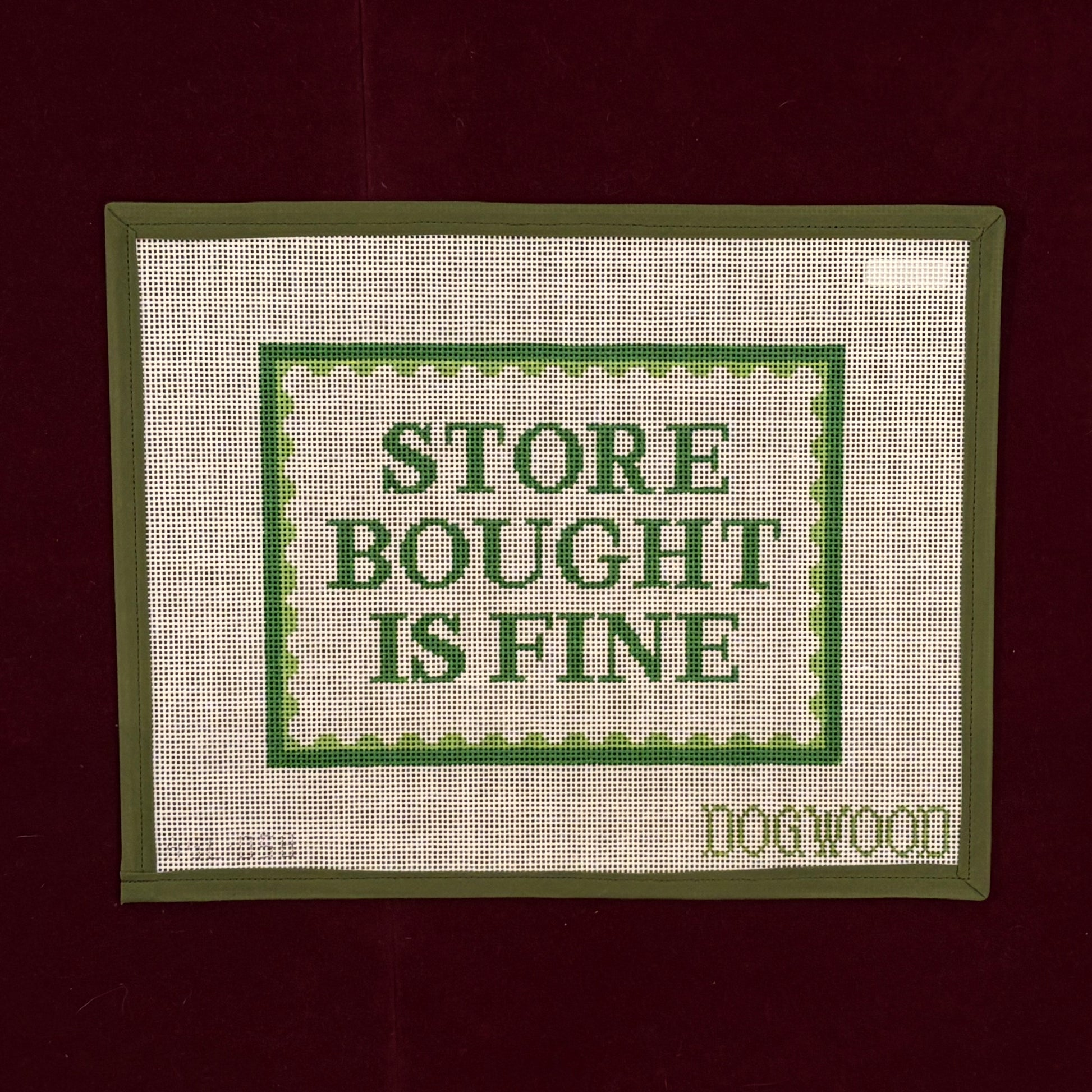 Store Bought Is Fine-Canvas-Dogwood Needlepoint-The Pepper Pot