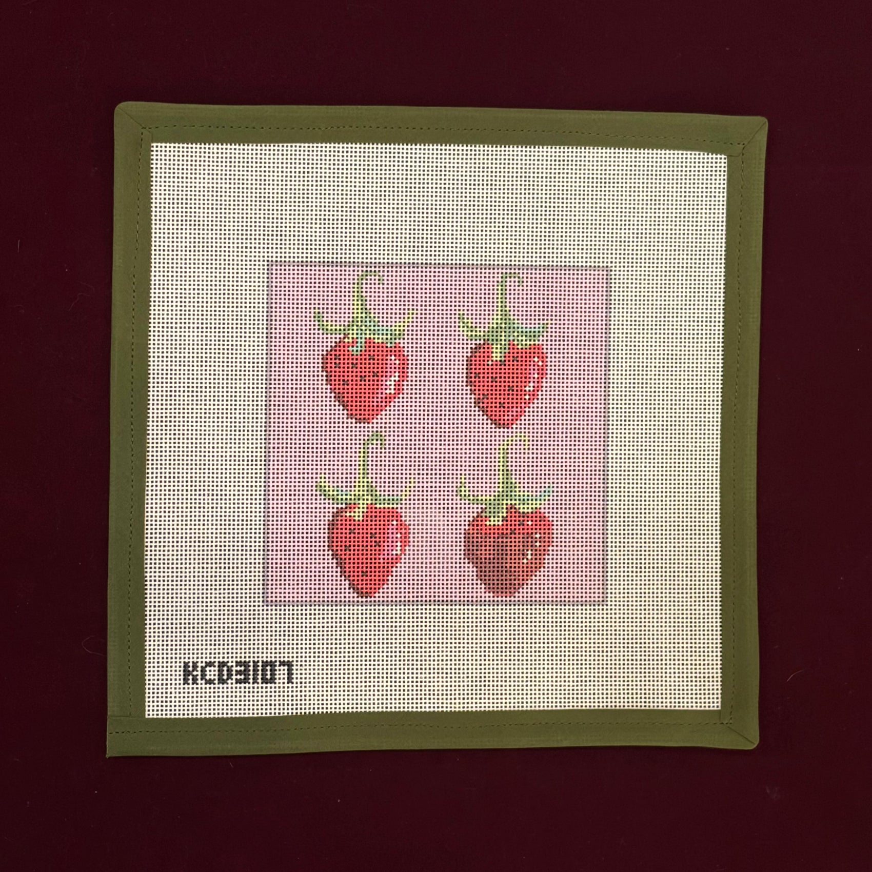 Strawberry Valentine Printed Canvas-Canvas-KCN Designers-The Pepper Pot