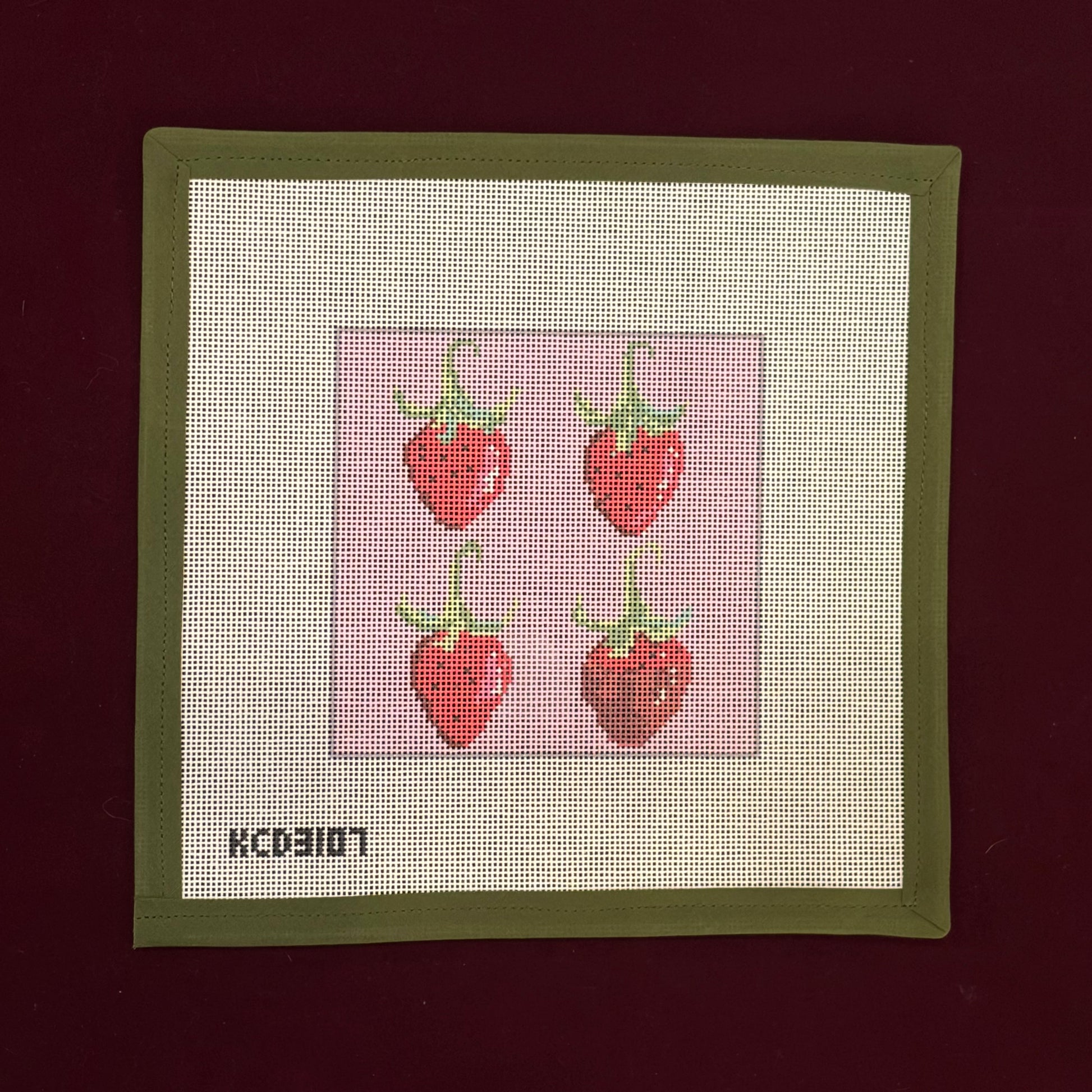 Strawberry Valentine Printed Canvas-Canvas-KCN Designers-The Pepper Pot