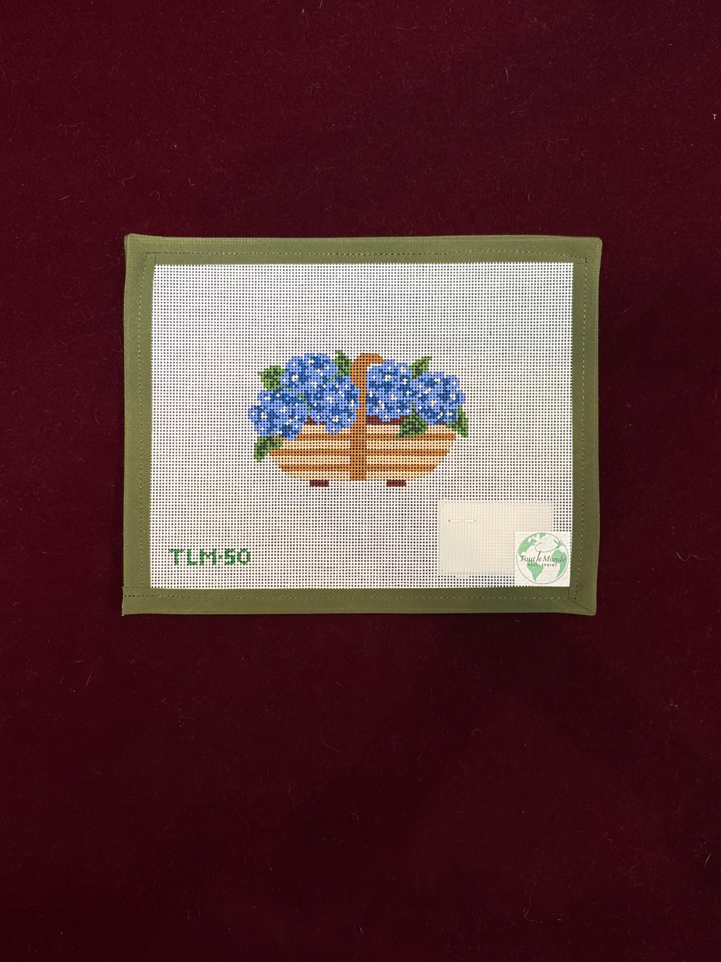 Sussex Trug - Nantucket Blue Hydrangeas-Canvas-Tout Le Monde-The Pepper Pot