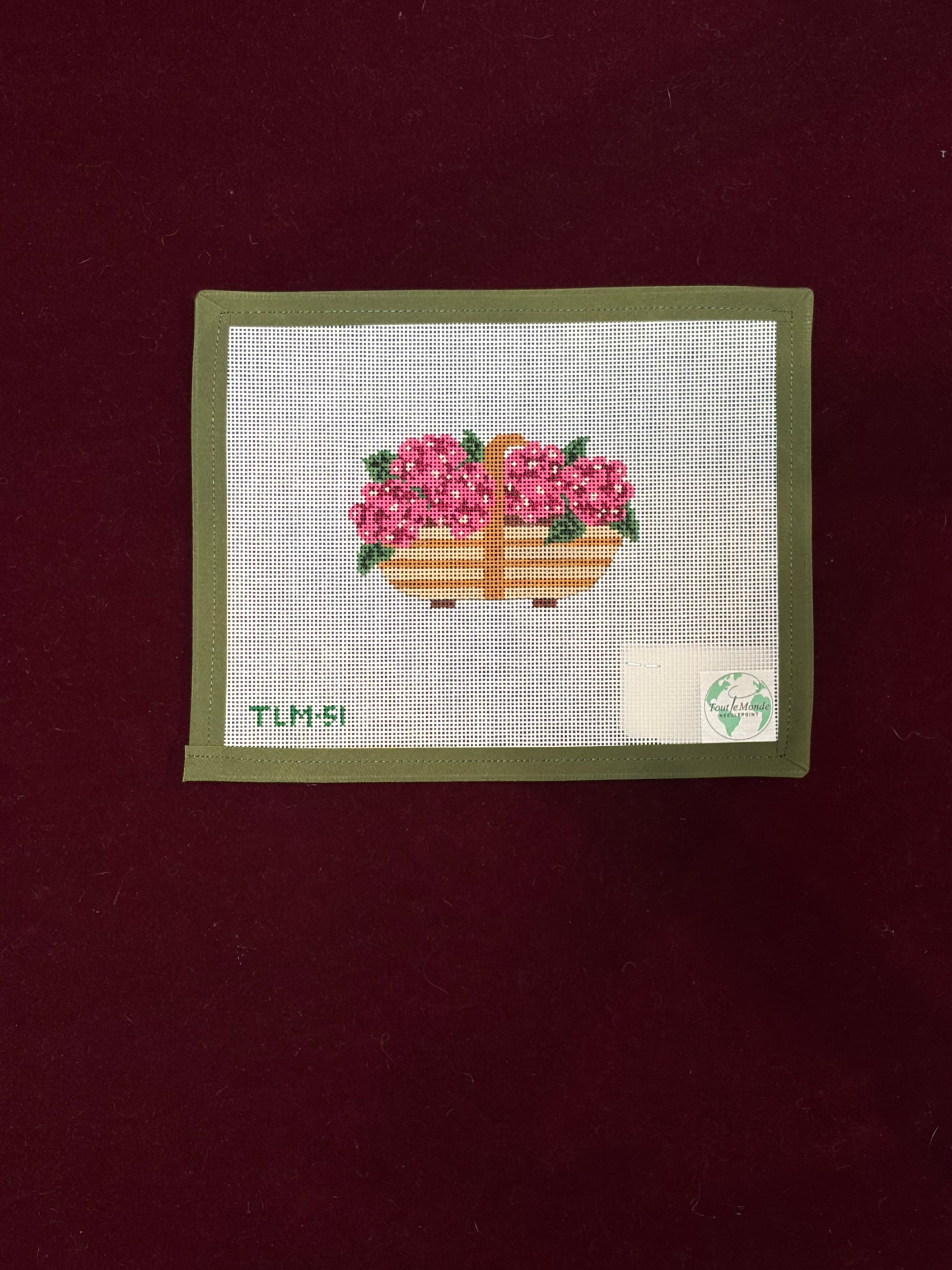 Sussex Trug - Summer Crush Pink Hydrangeas-Canvas-Tout Le Monde-The Pepper Pot