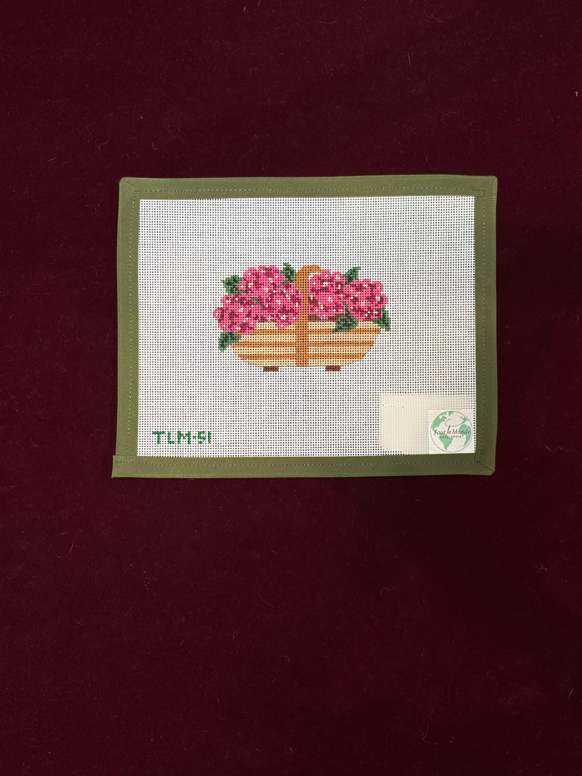 Sussex Trug - Summer Crush Pink Hydrangeas-Canvas-Tout Le Monde-The Pepper Pot