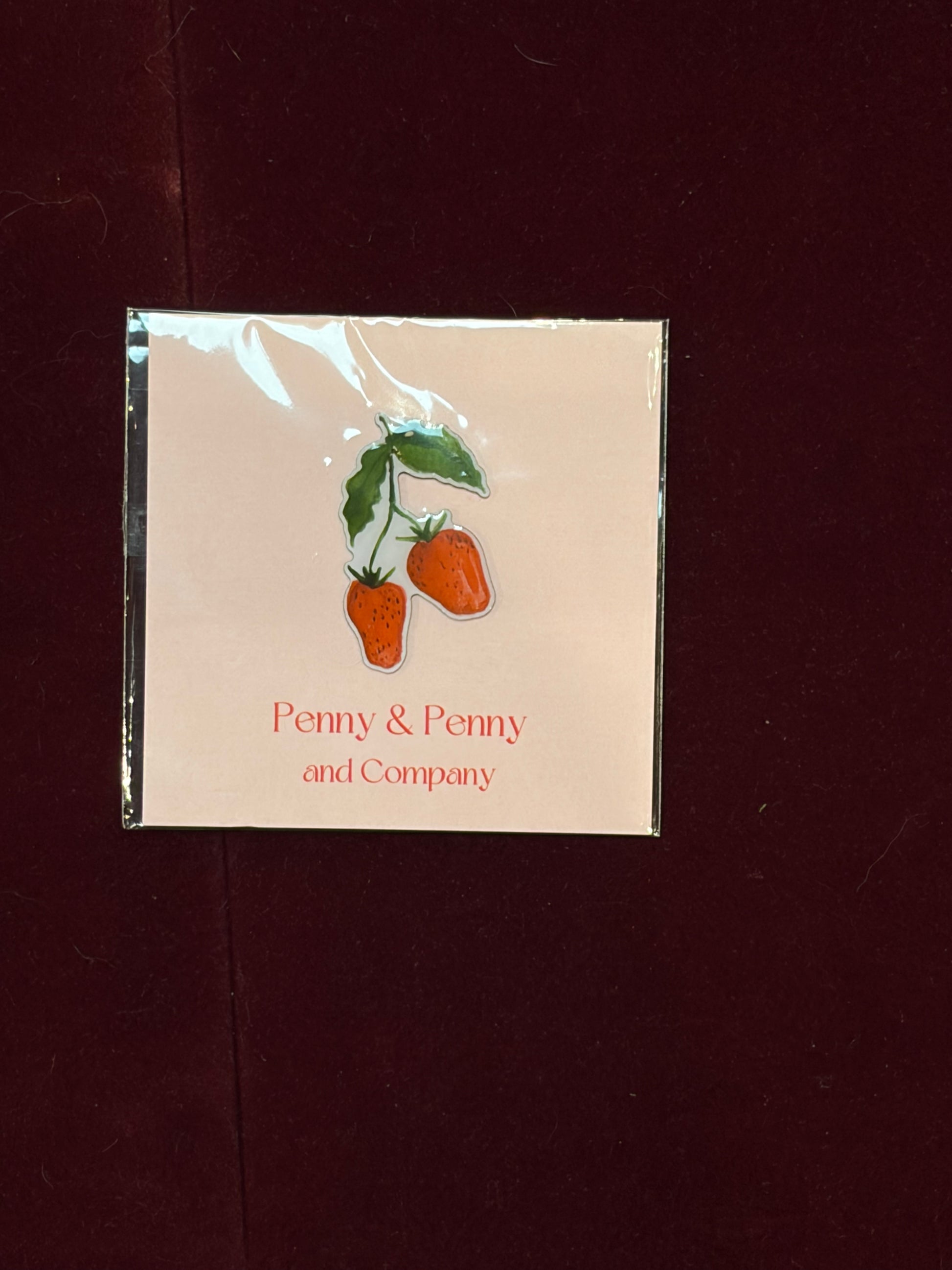 Sweet Strawberries Needle Minder-Needle Minder-Penny & Penny-The Pepper Pot