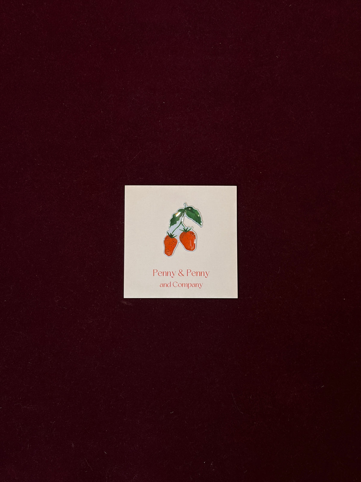 Sweet Strawberries Needle Minder-Needle Minder-Penny & Penny-The Pepper Pot