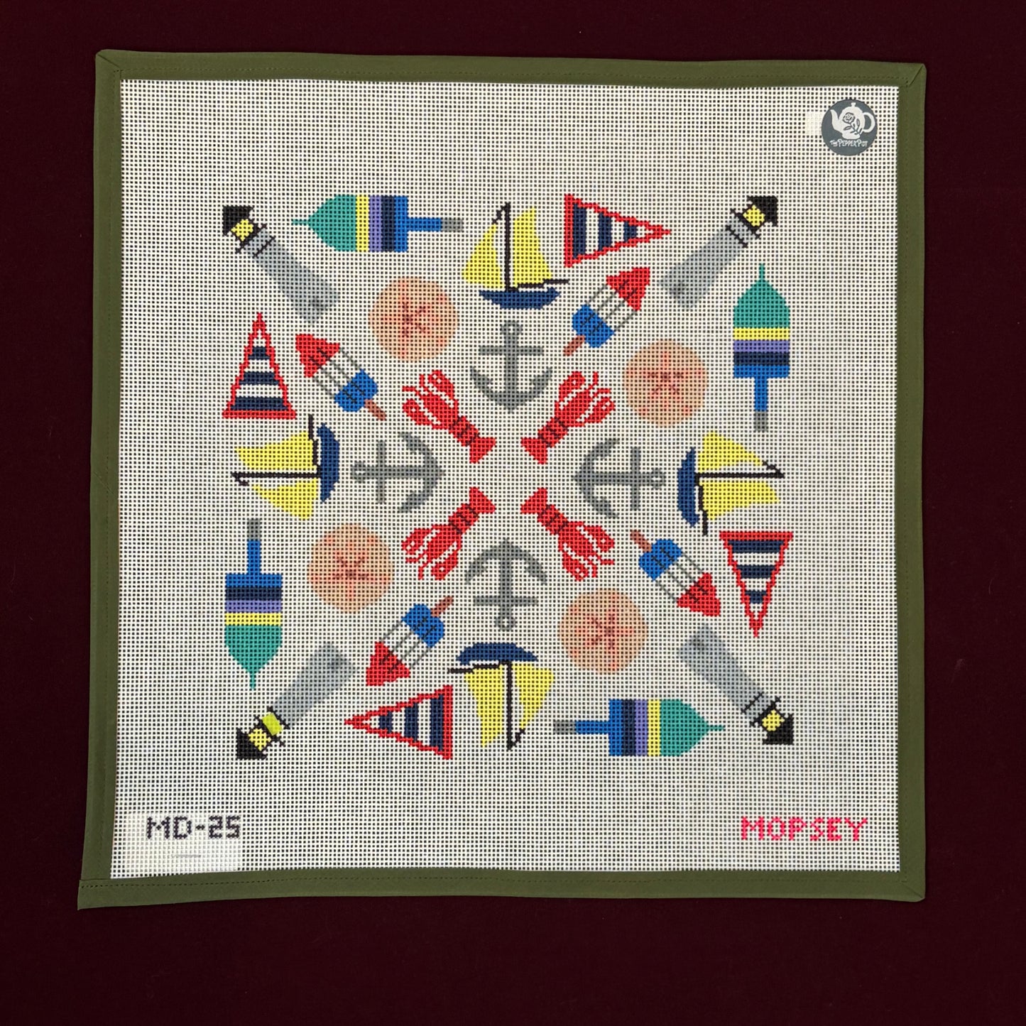 Take Me to Maine Mandala-Canvas-Mopsey Designs-The Pepper Pot