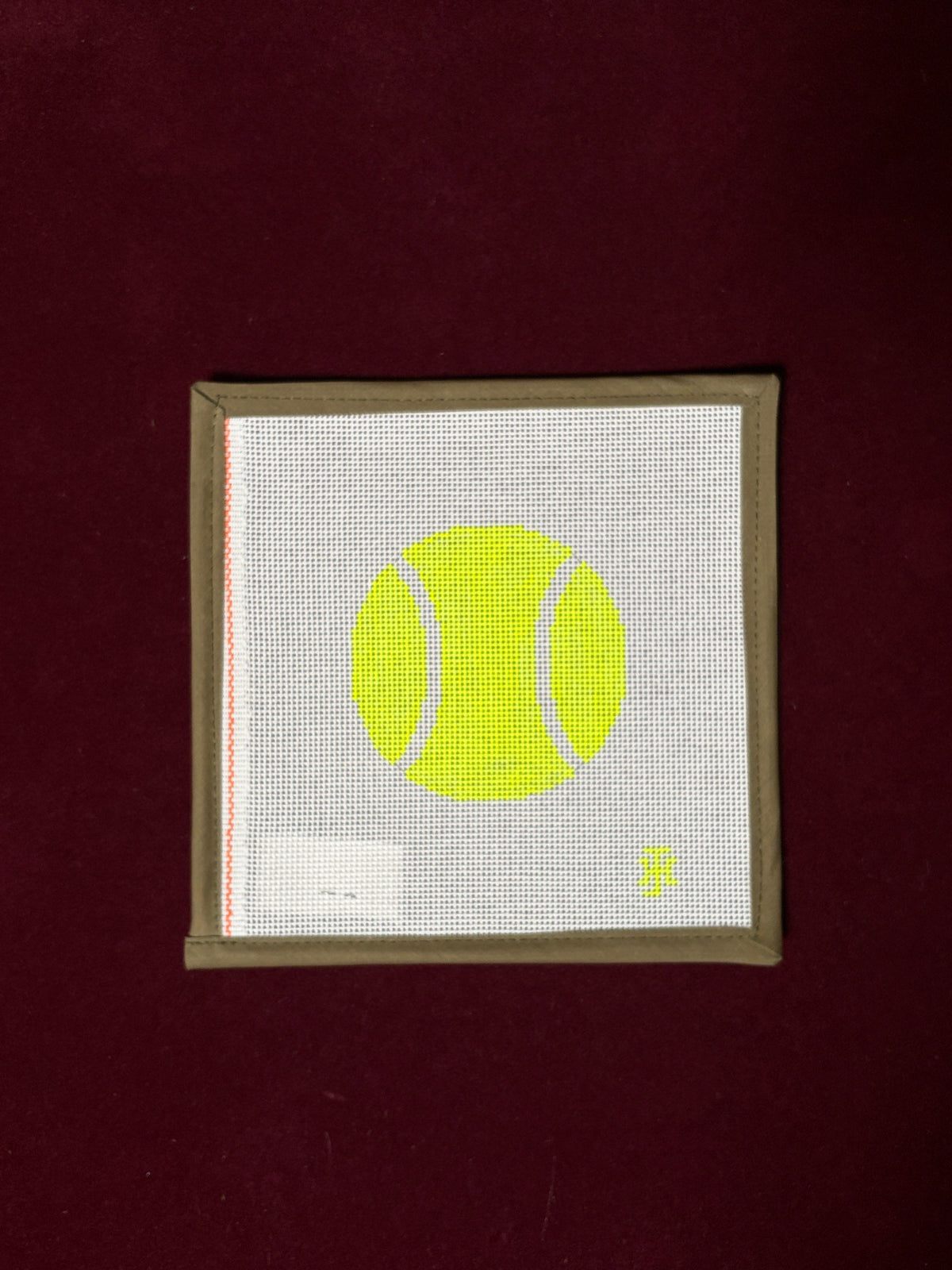 Tennis Ball-Needlepoint Canvas-Jennifer Hall Needlepoint-The Pepper Pot Barrington, IL
