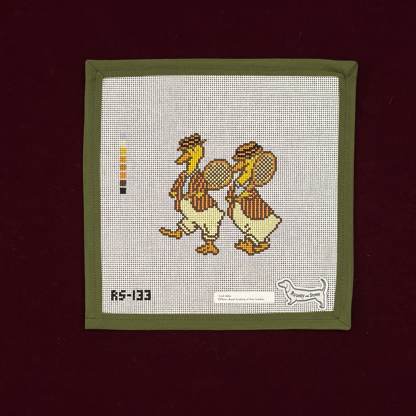 Tennis Ducks Small (Cecil Aldin)-Canvas-Rooney and Stitch-The Pepper Pot